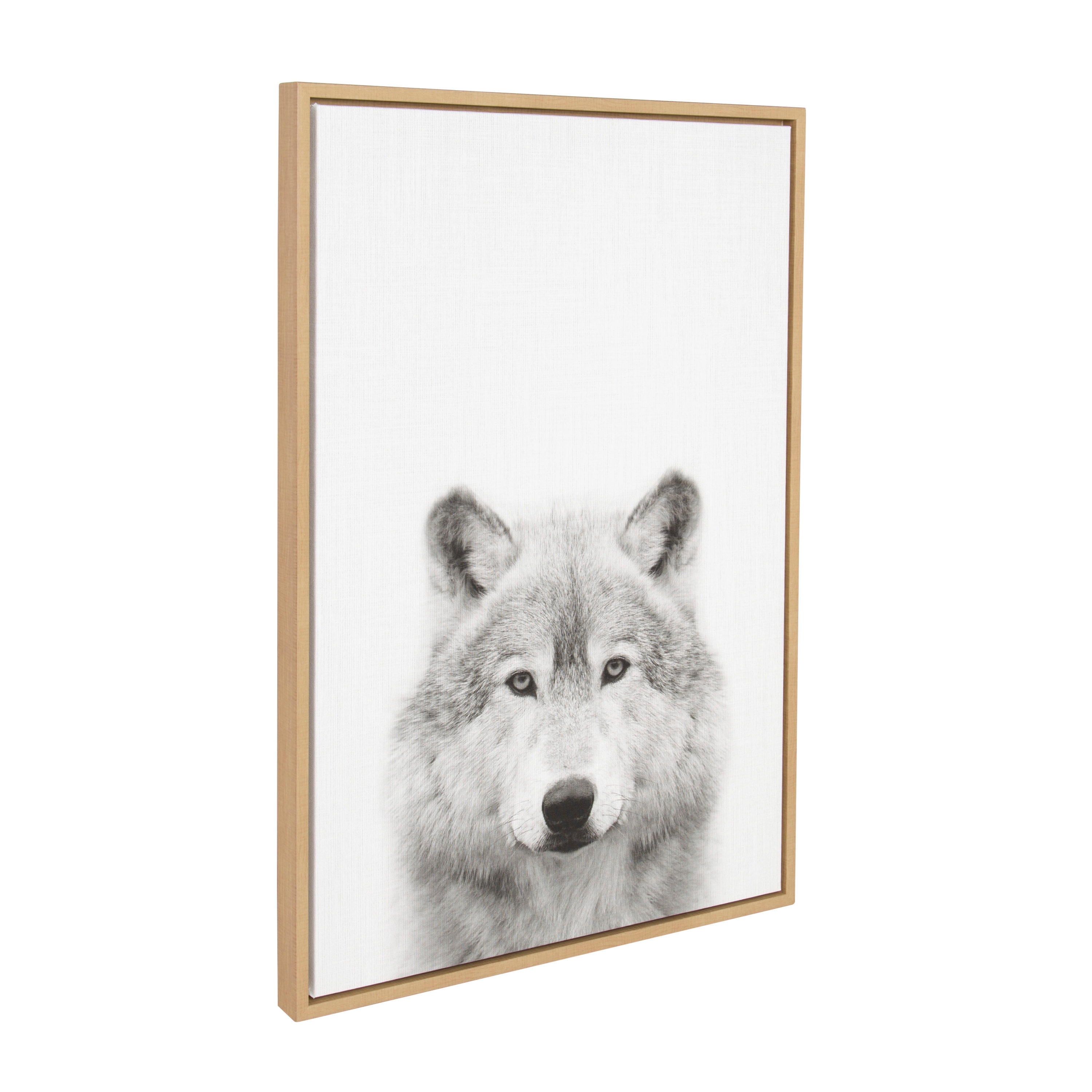 Kate and Laurel Sylvie Light Brown Framed 33-in H x 23-in W Animals Print  on Canvas in the Wall Art department at