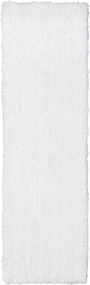 Addison Rugs AAL31WH2X8 Alpha 2 x 8 White Indoor Solid Runner Rug