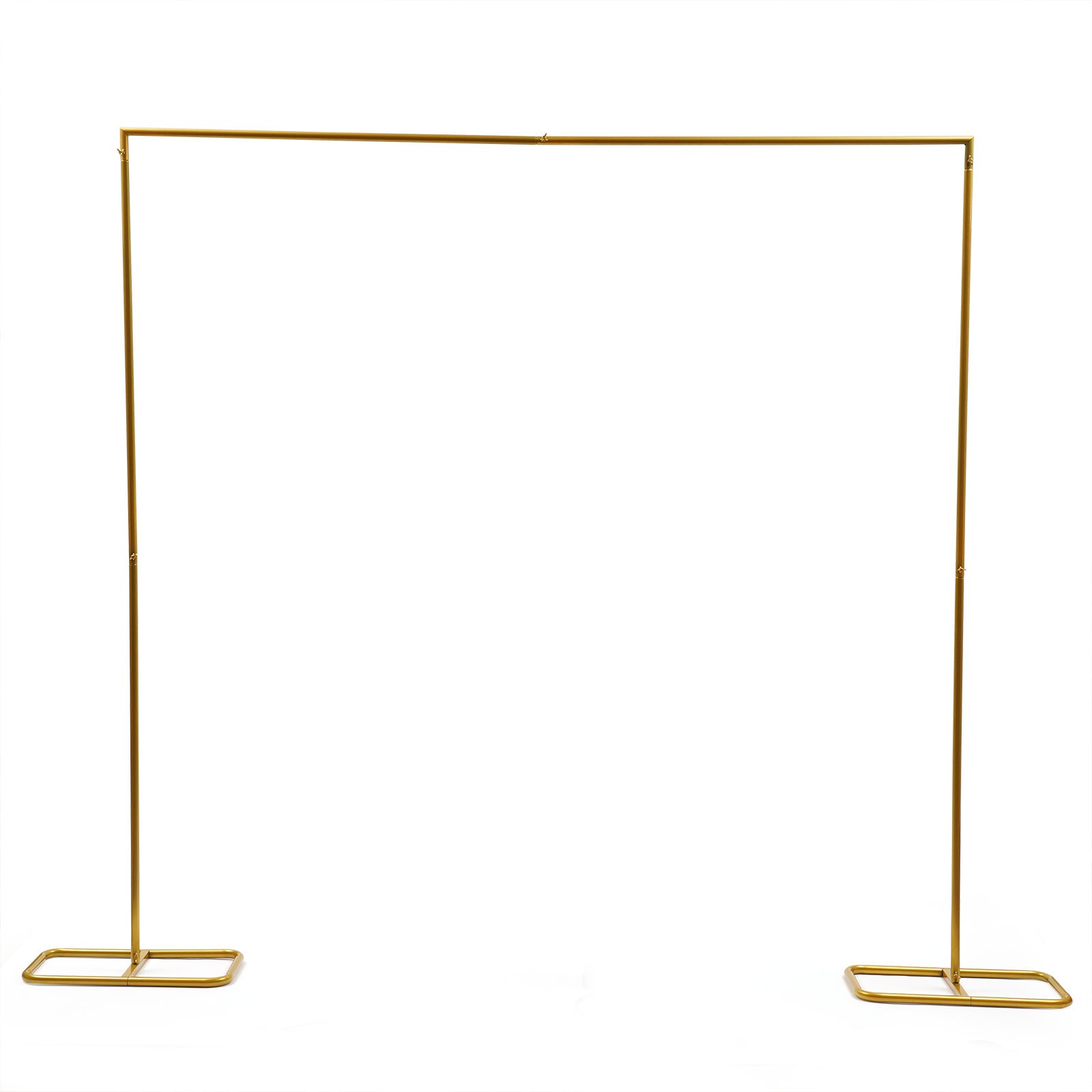 CNCEST OT-ZJGJ-4800 0.855-ft W x 6.9-ft H Flat Gold Wrought iron Garden Arbor