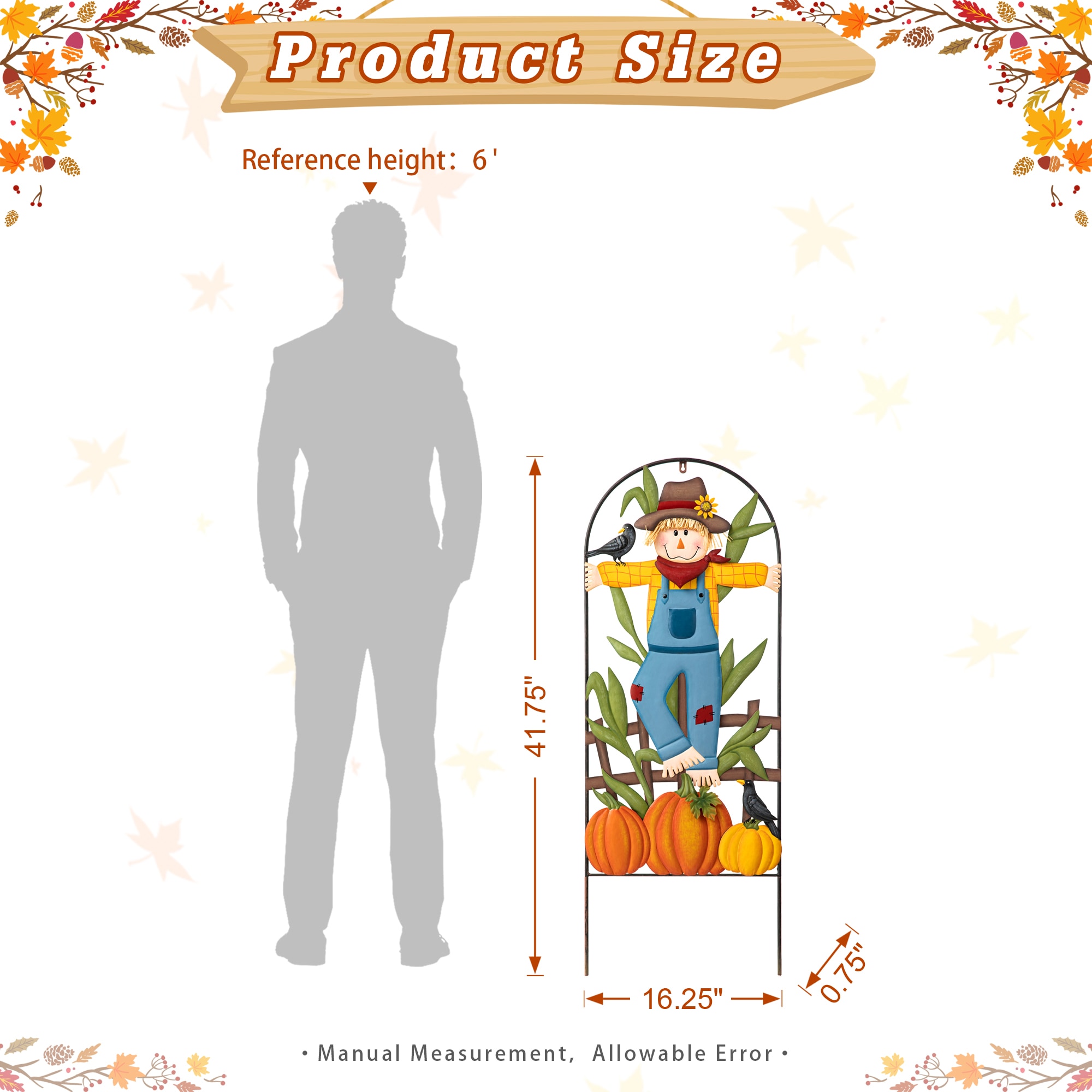 Glitzhome 2030000005 Outdoor-Thanksgiving-Decor - View #5