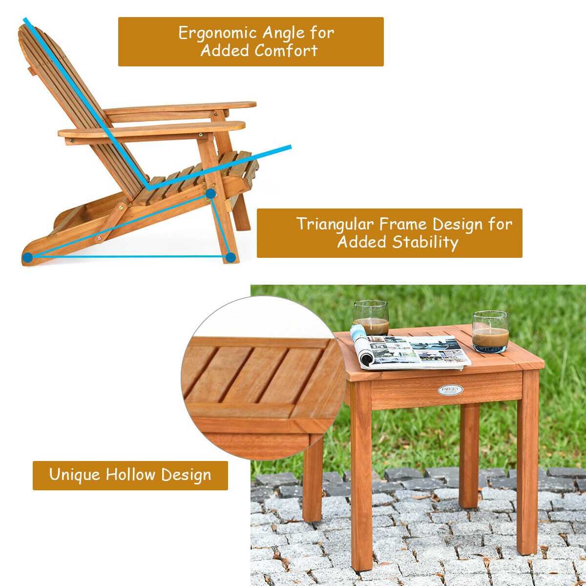 Forclover HYFC-3PCS880 Patio-Conversation-Sets - View #8