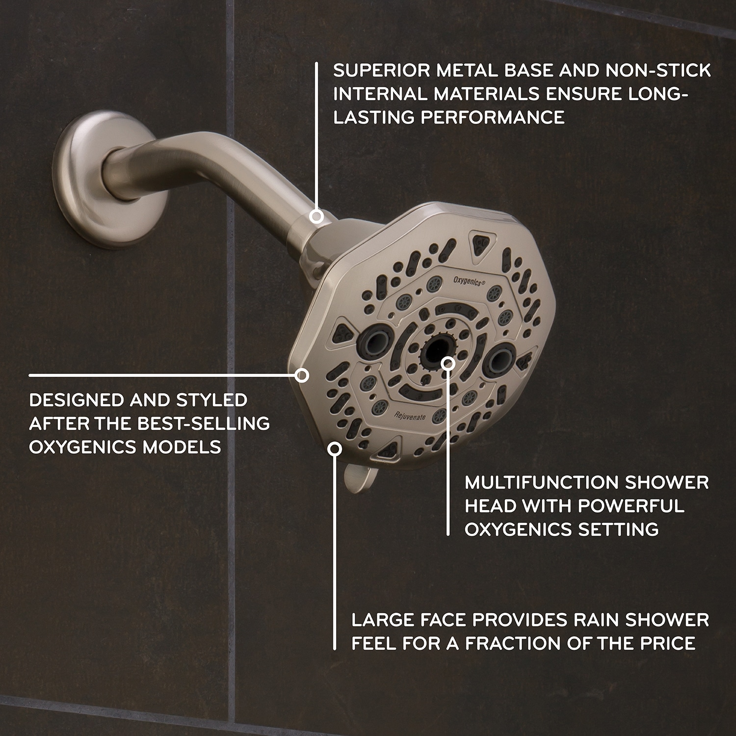 Oxygenics 82568 Fixed-Showerhead - View #2