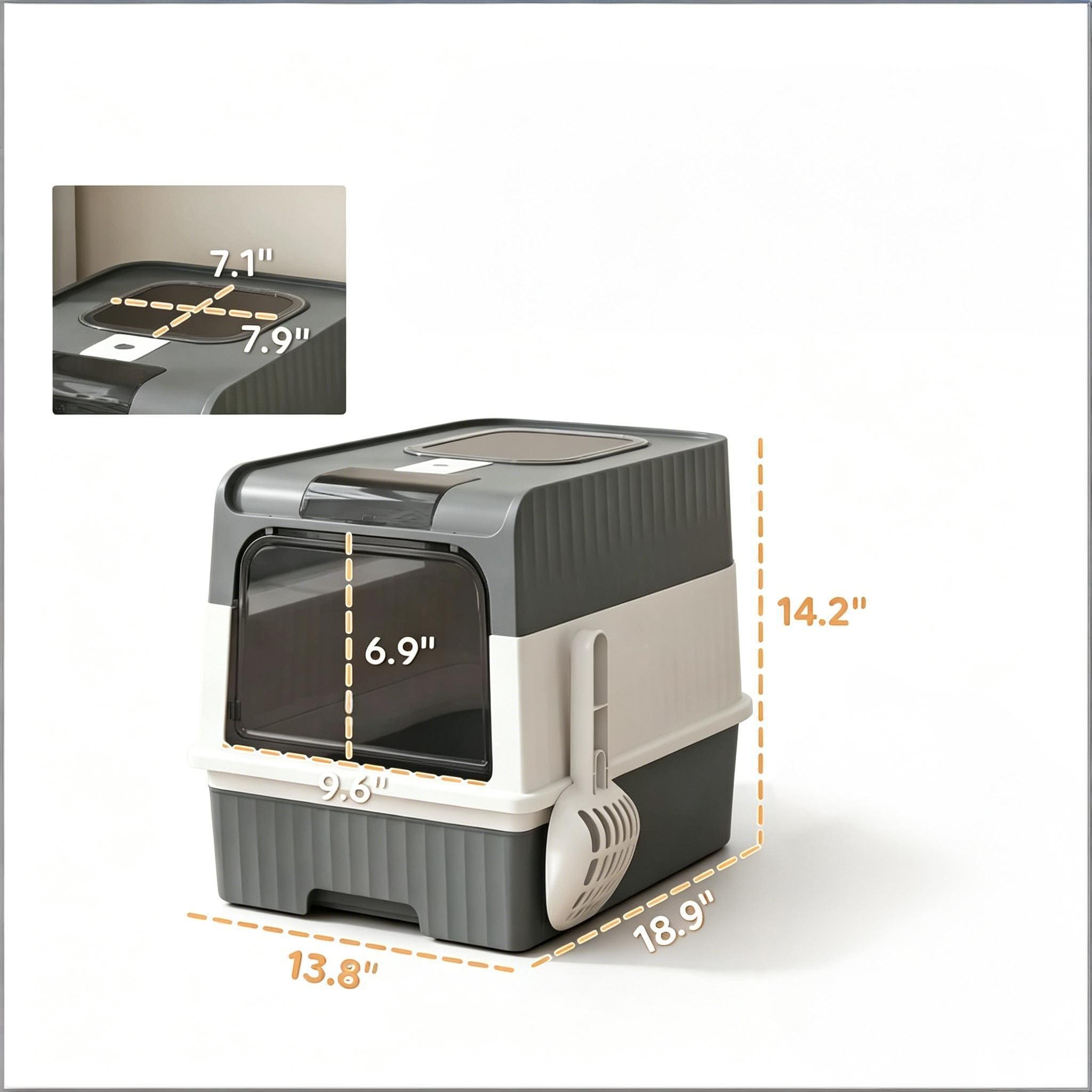 Tinyhomie LW-JA-P500180T3971 Cat-Litter-Box - View #3