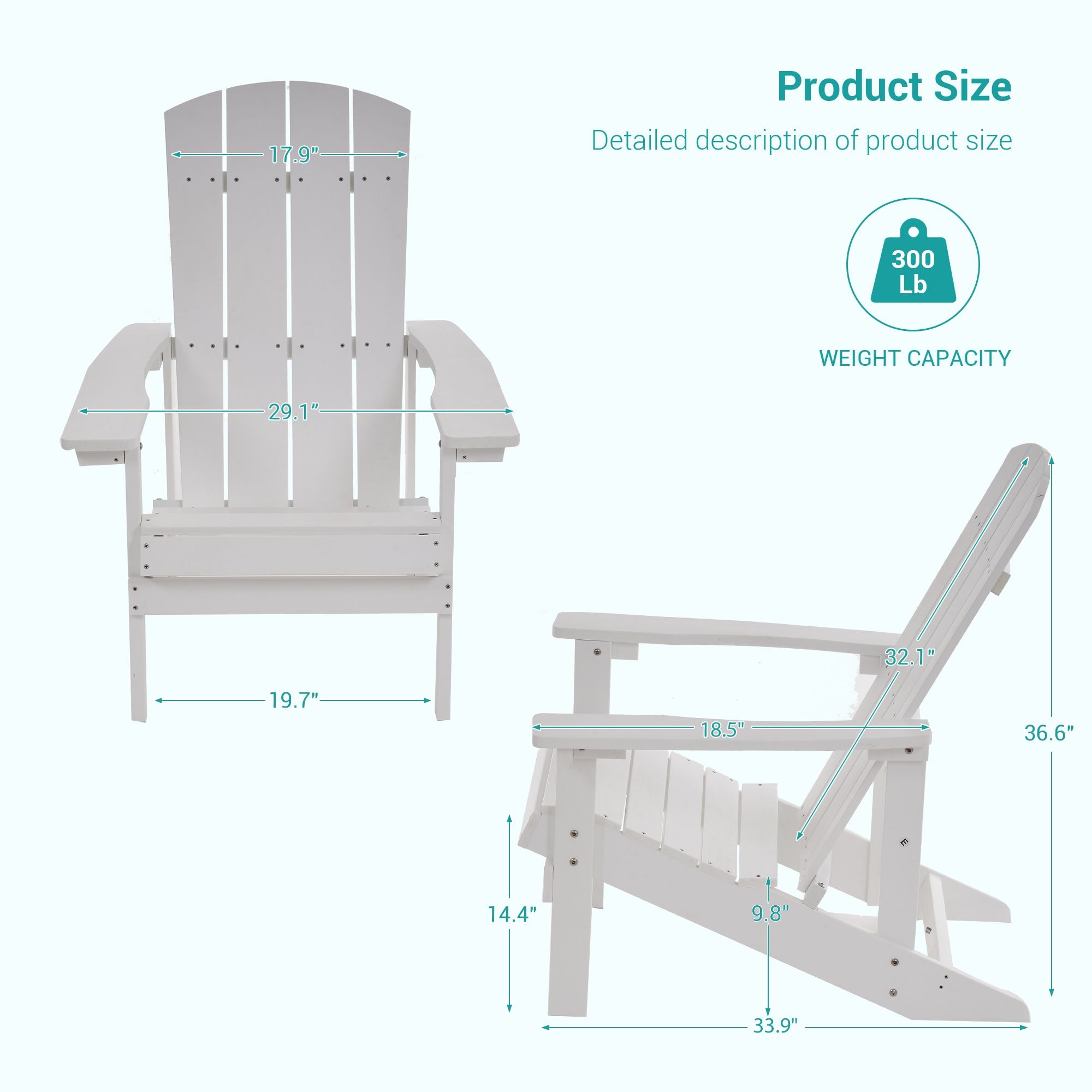 ACEGOSES LW-AC-04-WT Patio-Chairs - View #2