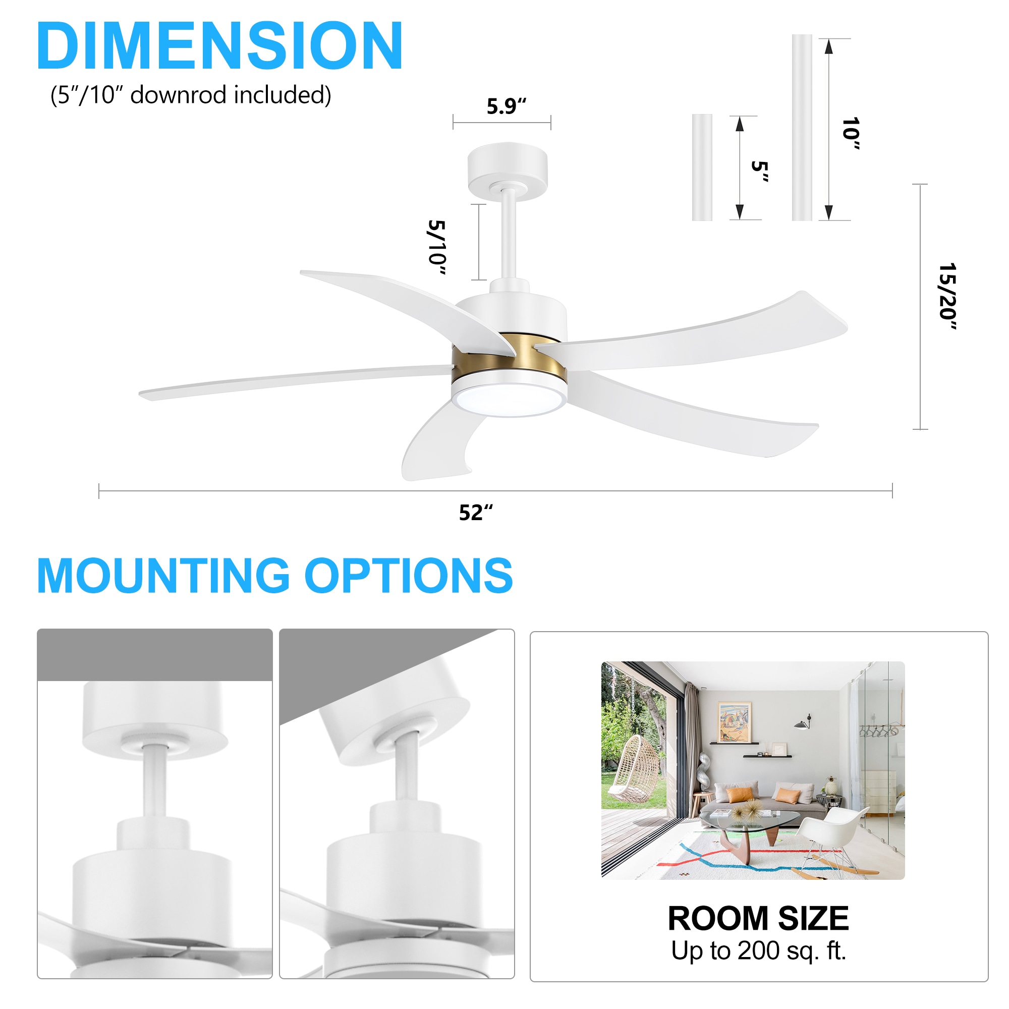 Breezary 32011-GW Ceiling-Fans - View #10