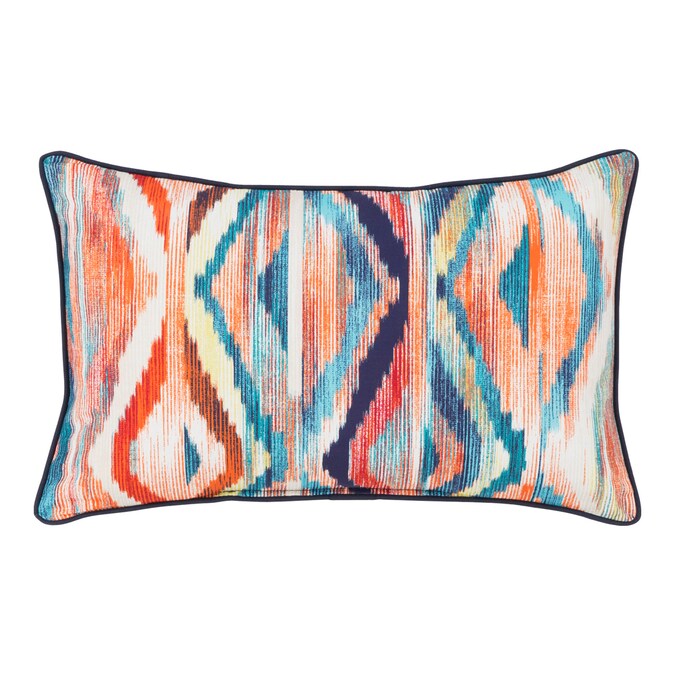 Allen Roth Geometric Andean Rectangular Lumbar Pillow In The Outdoor Decorative Pillows Department At Com - Allen And Roth Patio Pillows