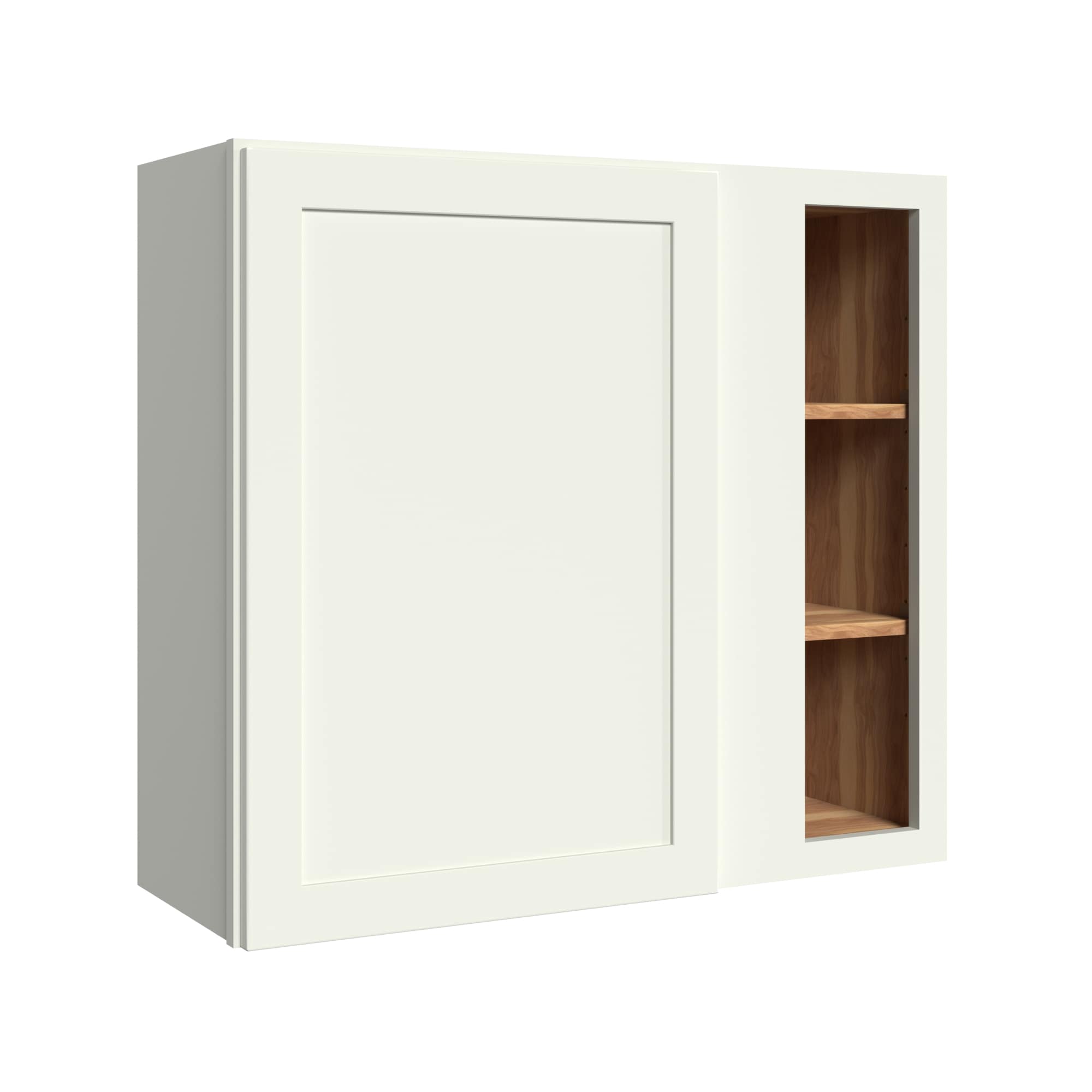 KraftMaid Momentum WBC3630RG71 Deveron 36-in W x 30-in H x 12-in D Dove White Blind Blind Corner wall Fully assembled Plywood Cabinet (Recessed Panel Shaker)