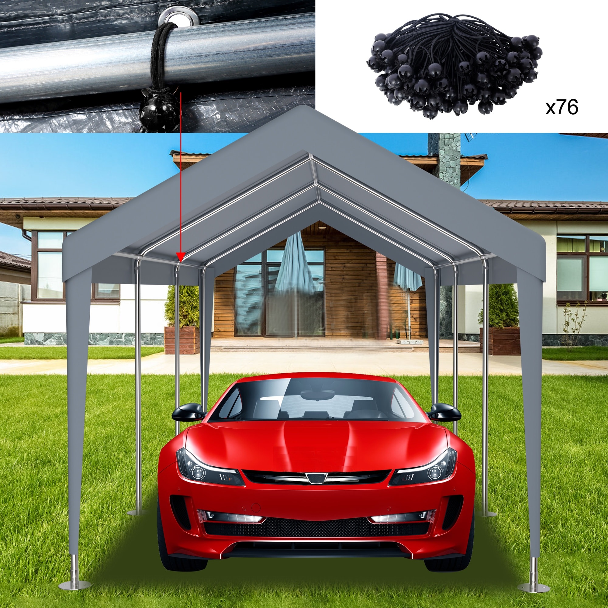 HyperDrop Cart X-S4GCFBA6IZX8 Carport-Covers - View #4