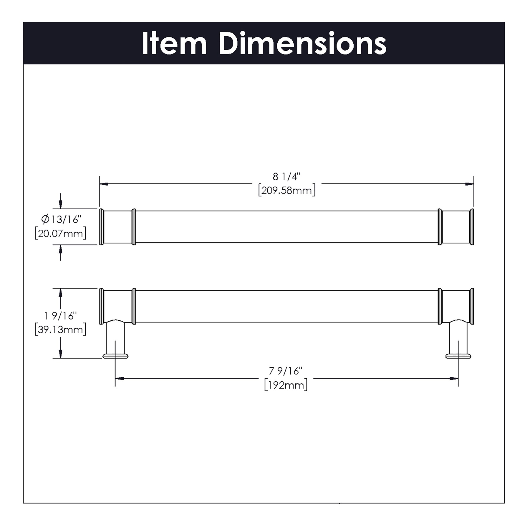 Hickory Hardware P3703-CASN Cabinet-Pulls - View #6