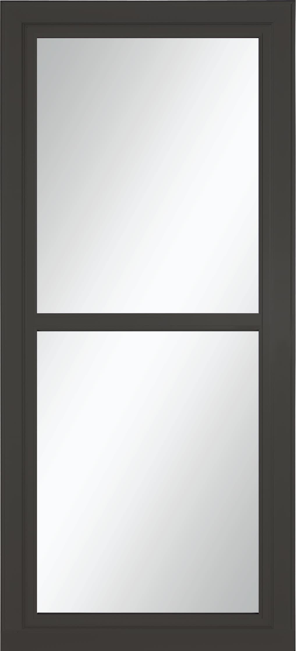 Tradewinds Selection 36-in x 81-in Peregrine Full-view Retractable Screen Aluminum Storm Door in Gray | - LARSON 14604392