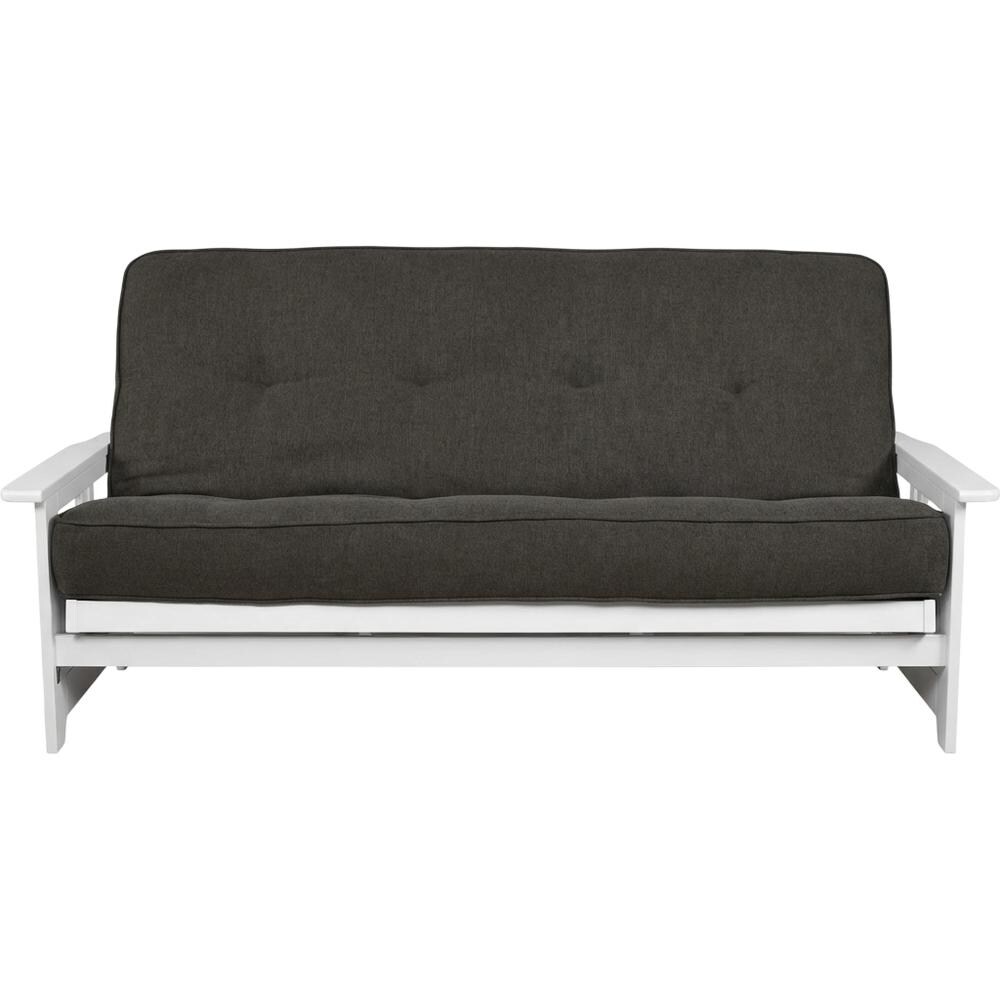 Kodiak Furniture Phoenix Frame/Antique White Finish/Linen Charcoal Mattress one_size | KFPHAWLCHALF5MD3