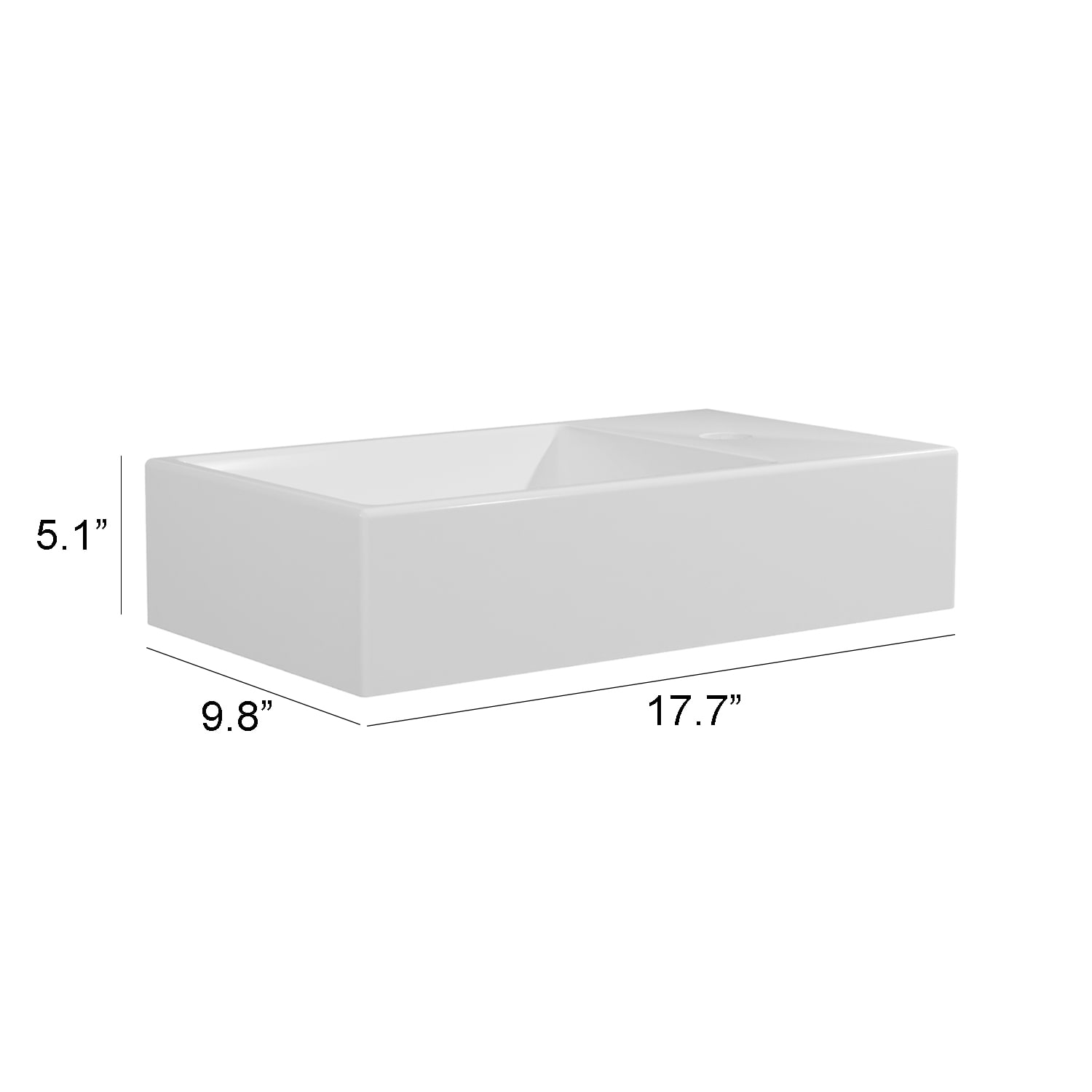 WS Bath Collections HOX WSBC 45C Bath-Sink - View #6