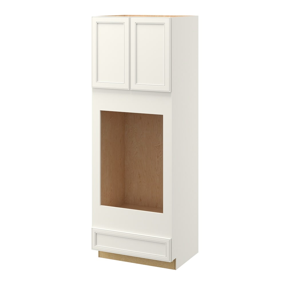 allen + roth 50253MK McKeller 33-in W x 84-in H x 24-in D Linen Double oven Base Fully assembled Cabinet (Flat Panel Square)