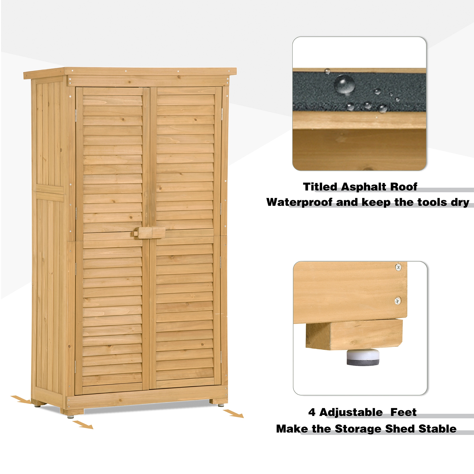 Nestfair AUTO5327A Wood-Storage-Buildings - View #4