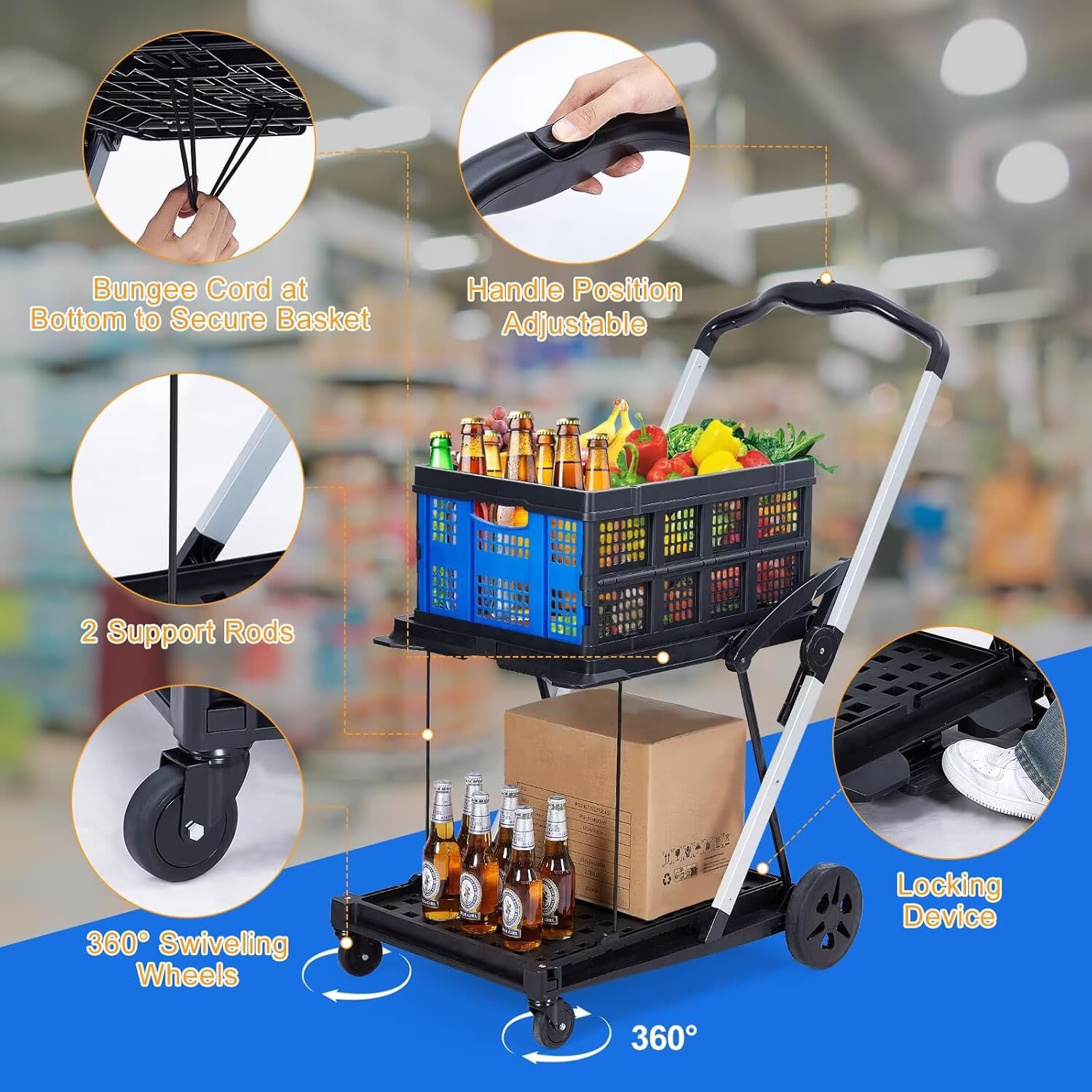 Qeetex JXNAG-PHO-16N9ZCQ3 Utility-Carts - View #5