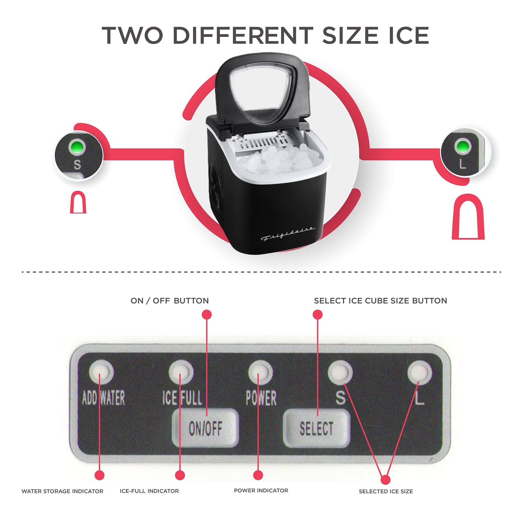 Frigidaire EFIC128-BLACK-6COM Ice-Makers - View #5