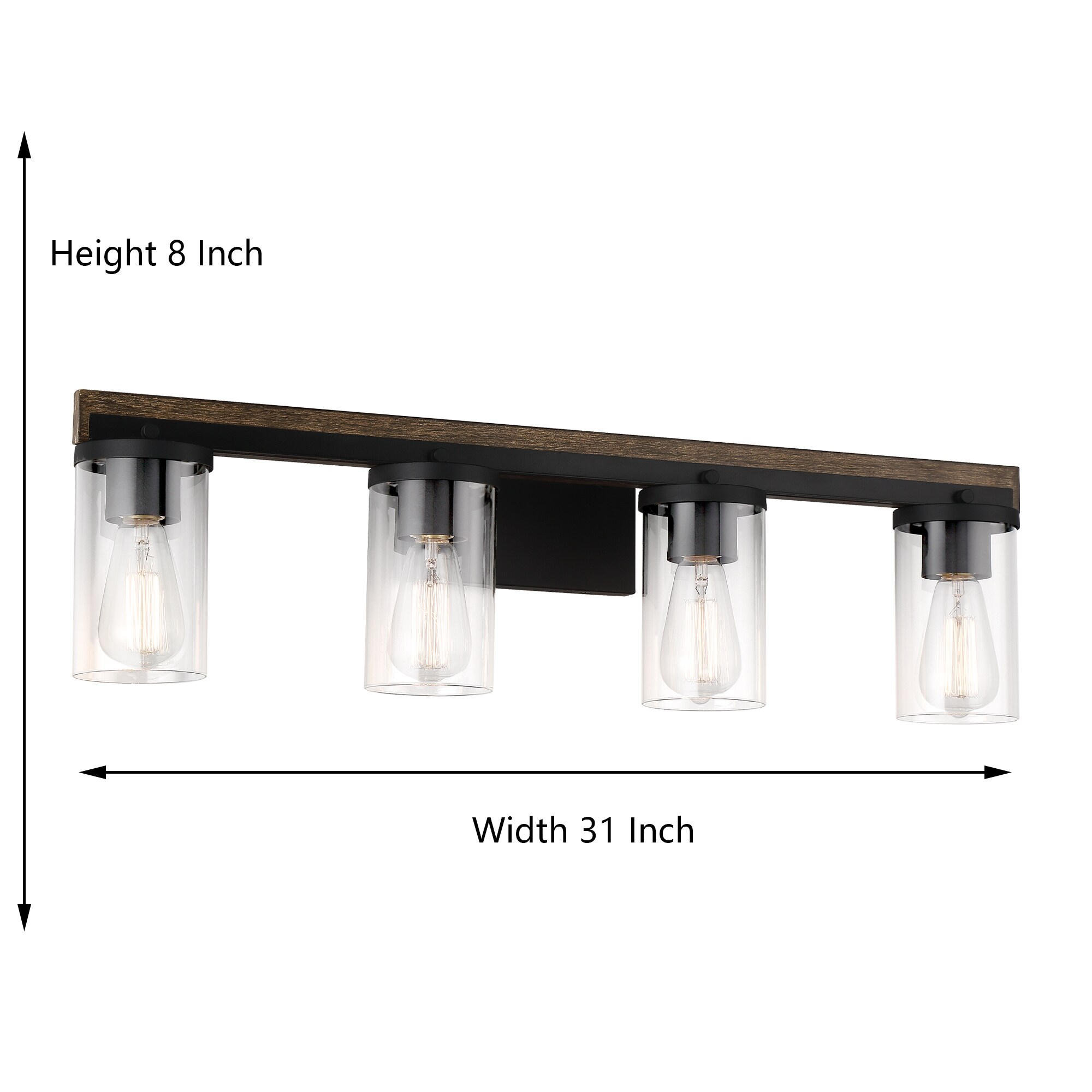 ACROMA Vignette 33.66-in 4-Light Multiple Finishes Multiple Colors LED ...