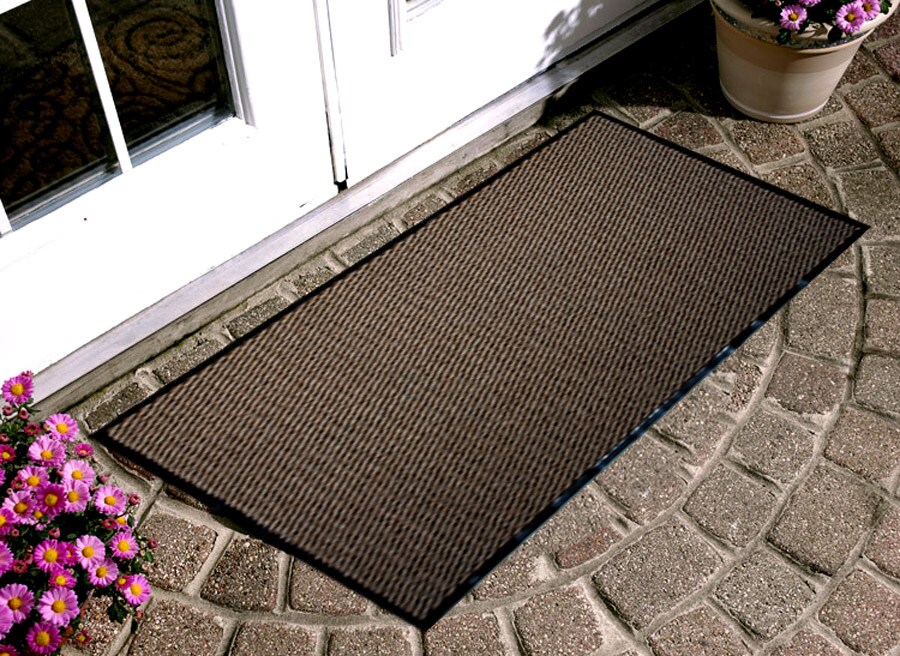 Blue Hawk Charcoal Outdoor Door Mat in the Mats department at