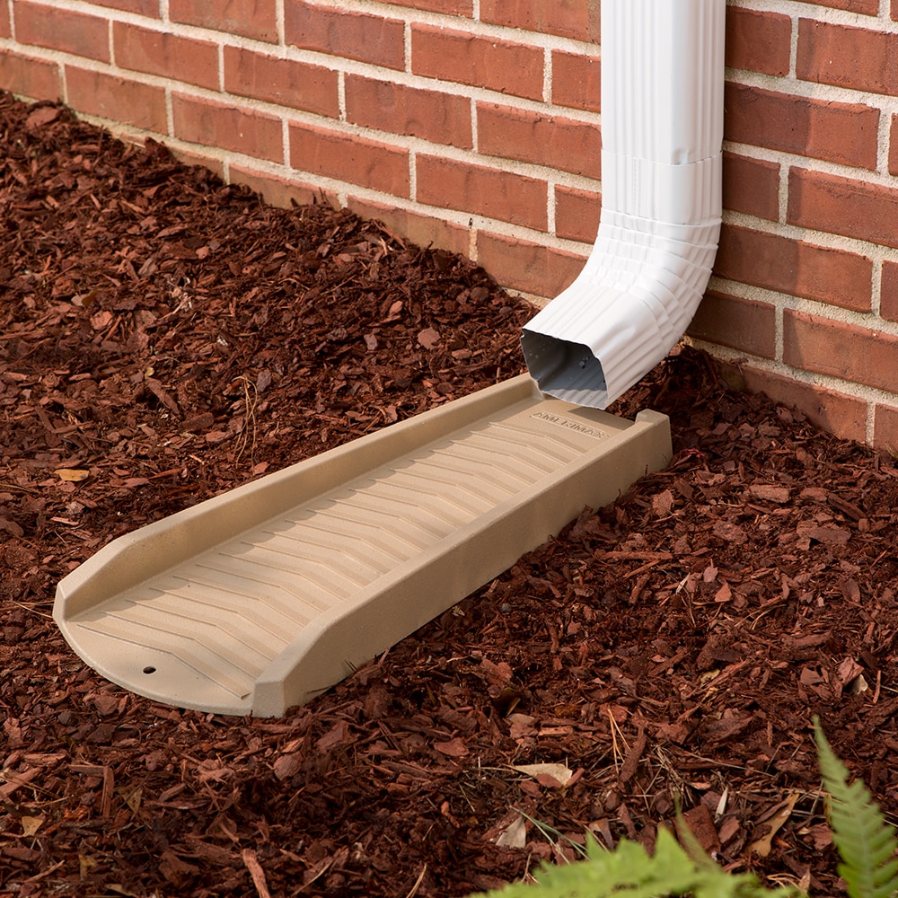 Amerimax Vinyl 24in Stone Splash Block in the Downspouts & Components