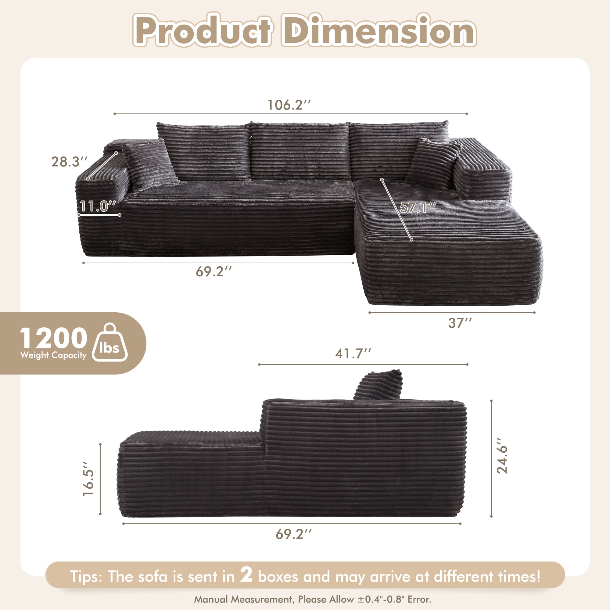 weaxty HMB2V910R Sofas-Loveseats - View #2