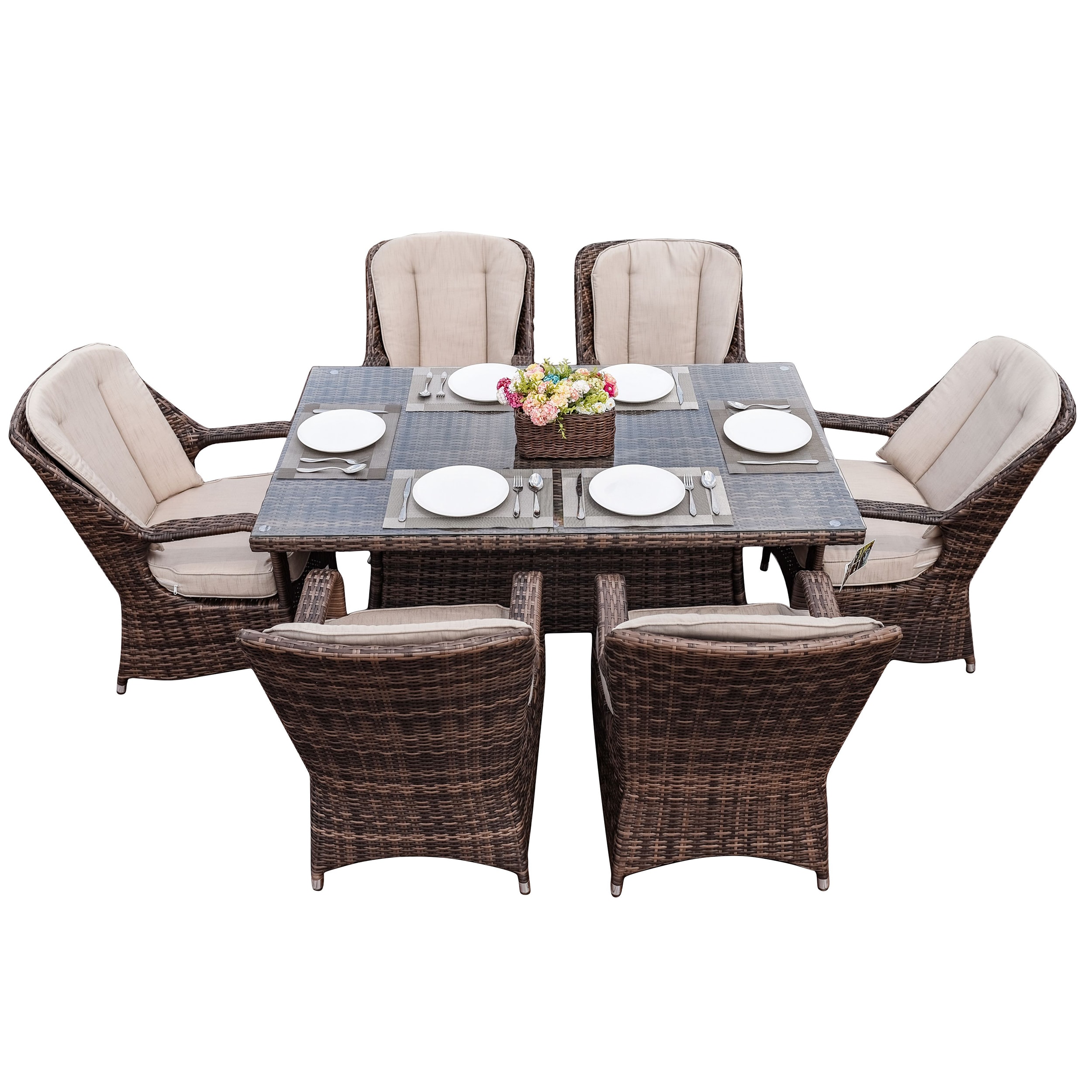 Moda Furnishings CMAD-1712-BR Patio-Dining-Sets - View #4