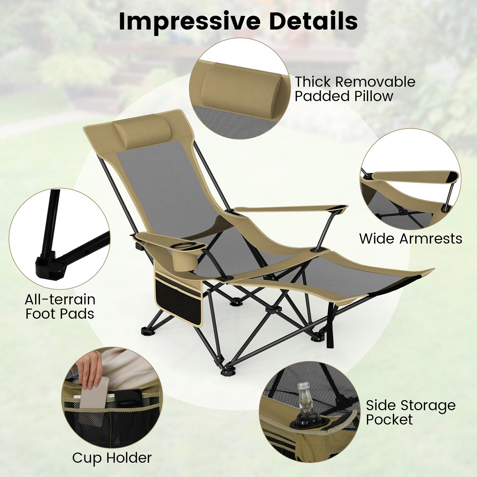Volenca VOL-8IDNNP Beach-Camping-Chairs - View #7