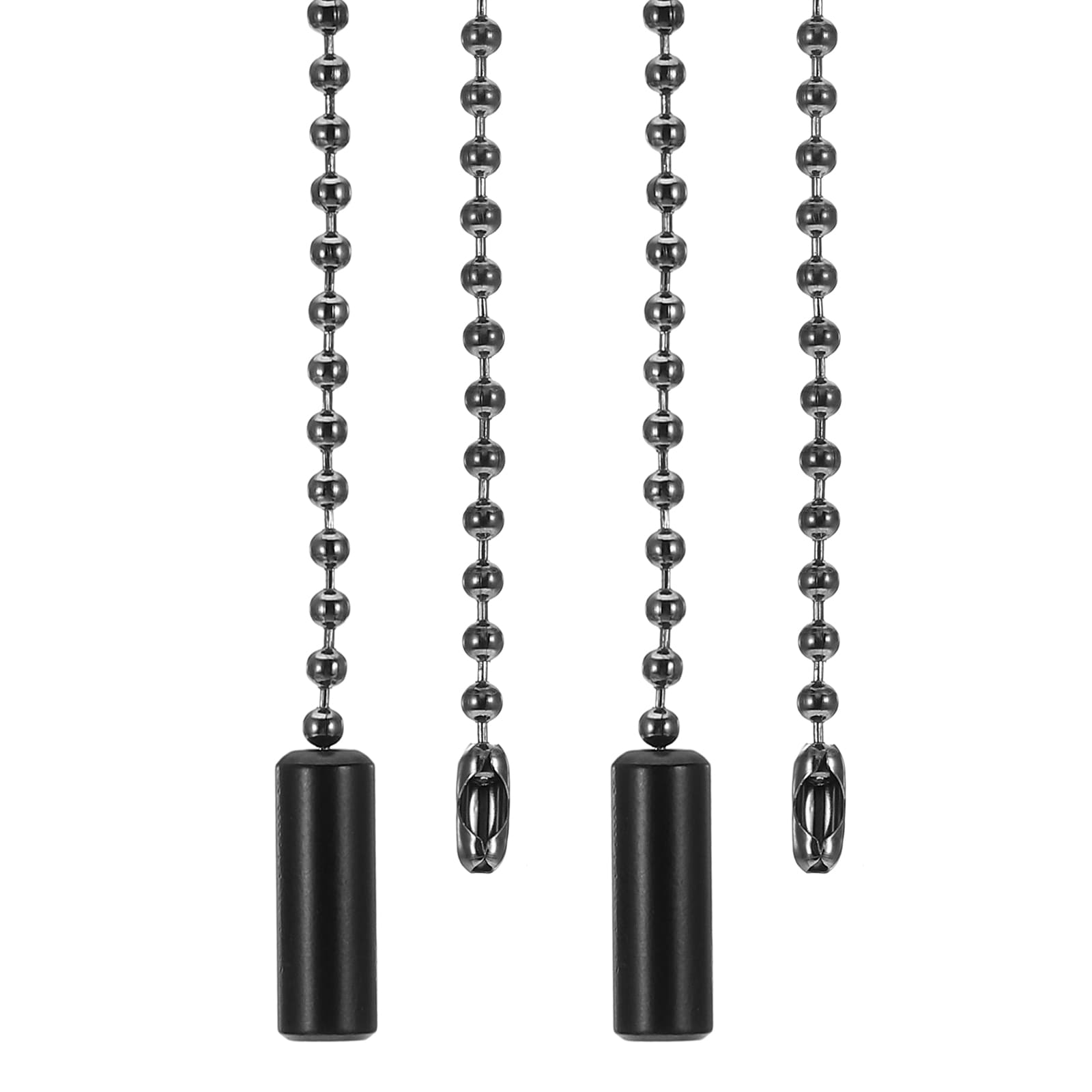 PATIKIL - 1M 3.3ft Ceiling Fan Pull Chain 2pcs Beaded Pulls Cord Extender Cylinder Pendant for Fa...