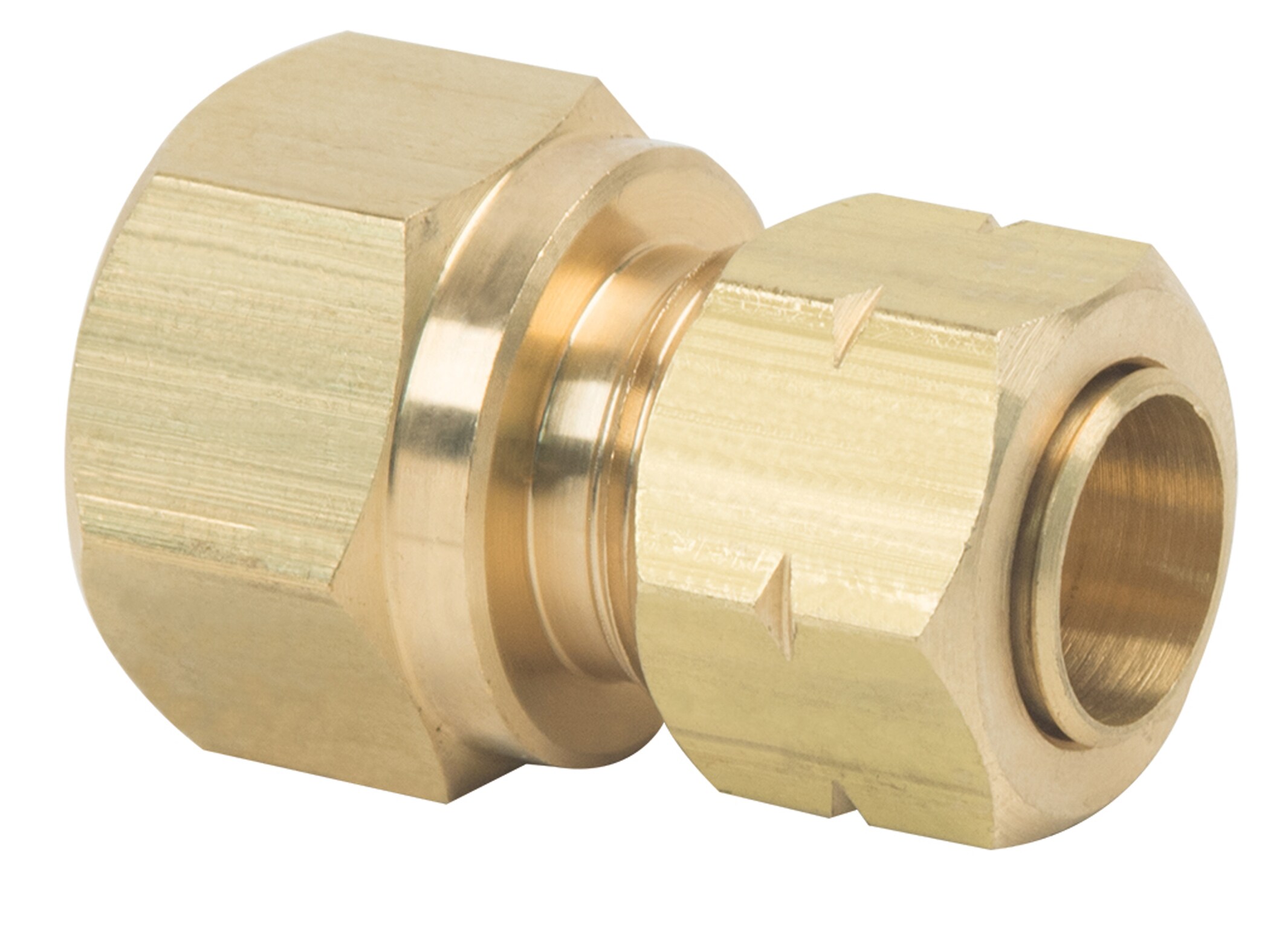 BrassCraft 3/8-in x 3/8-in Compression Adapter Fitting in the Brass Fittings  department at