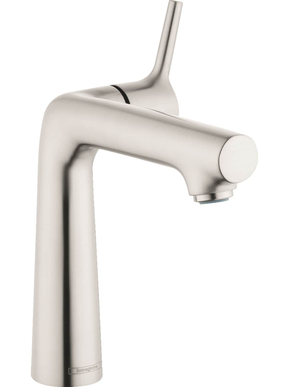Hansgrohe 72113821 Talis S Brushed Nickel Single hole 1-handle WaterSense Low-arc Commercial/Residential Handle Bathroom Sink Faucet with Drain