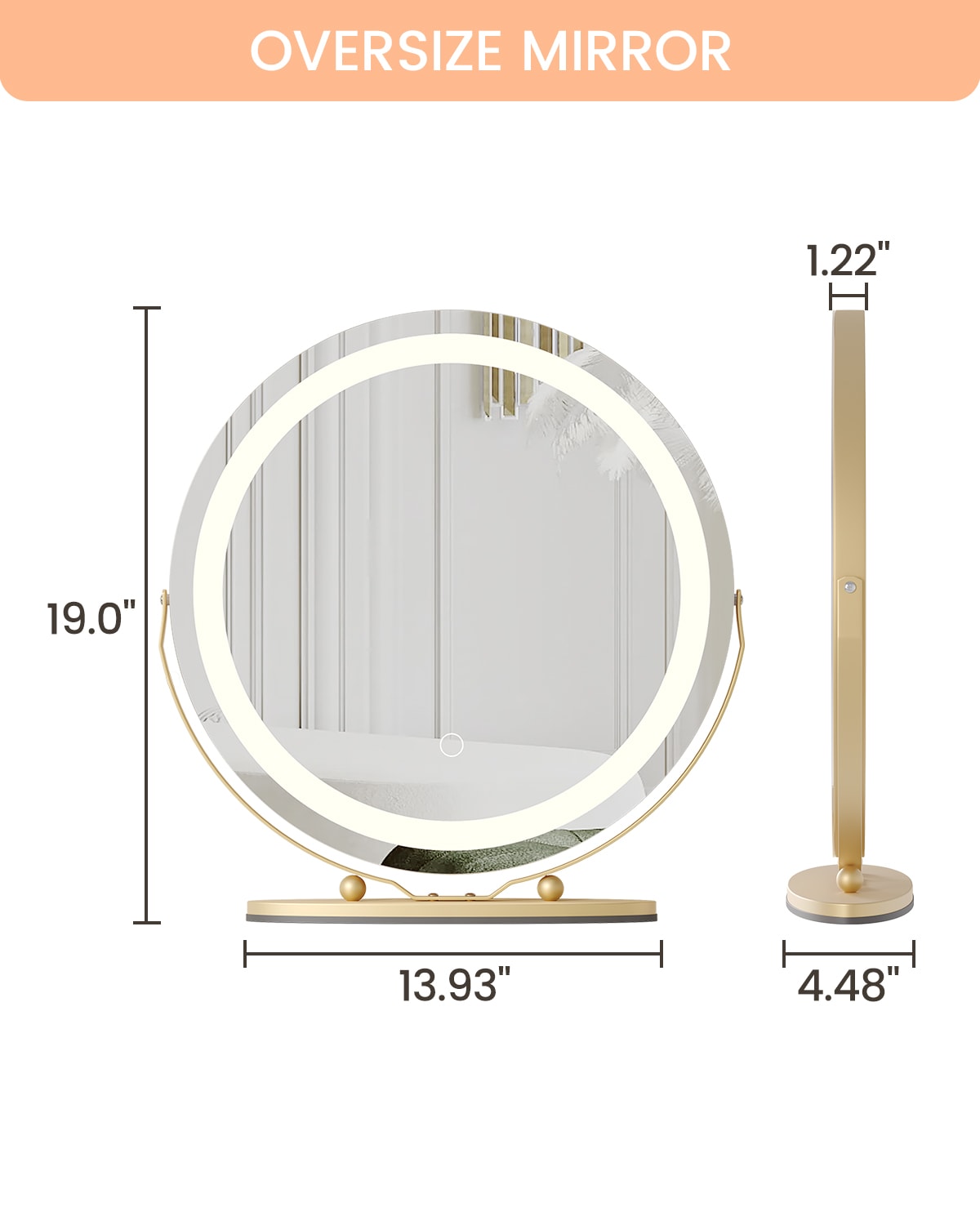 GAOMON LSPPJOK-VBUPIOJ1A3 Makeup-Mirrors - View #6