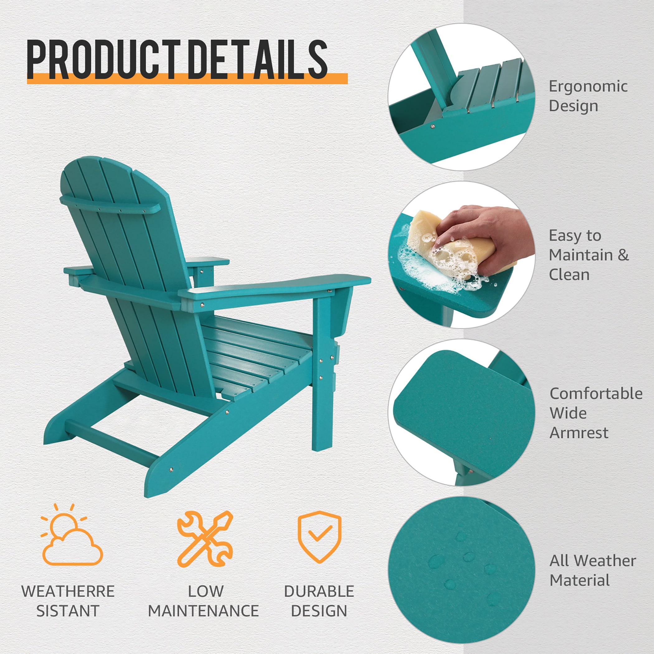 EarlGrove LS-BL3901 Patio-Chairs - View #7
