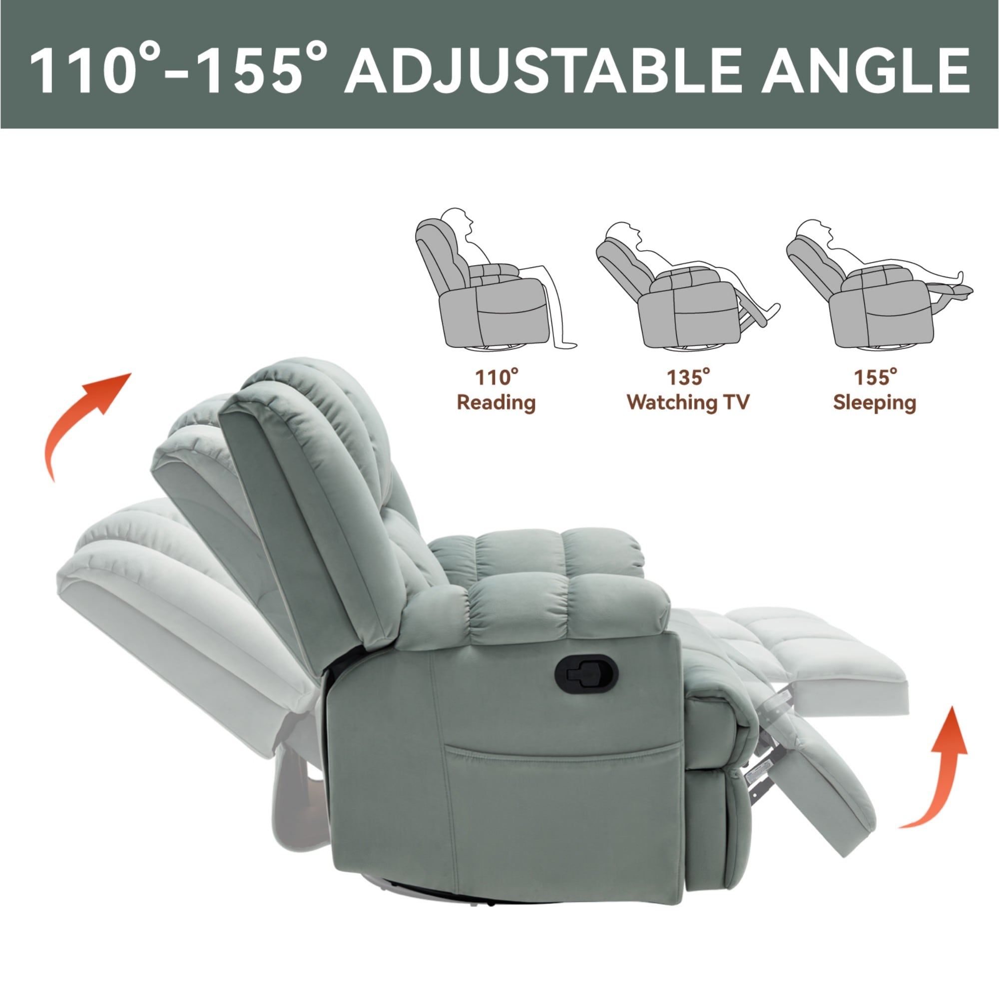 Boyel Living BL-CM839GN recliners - View #10