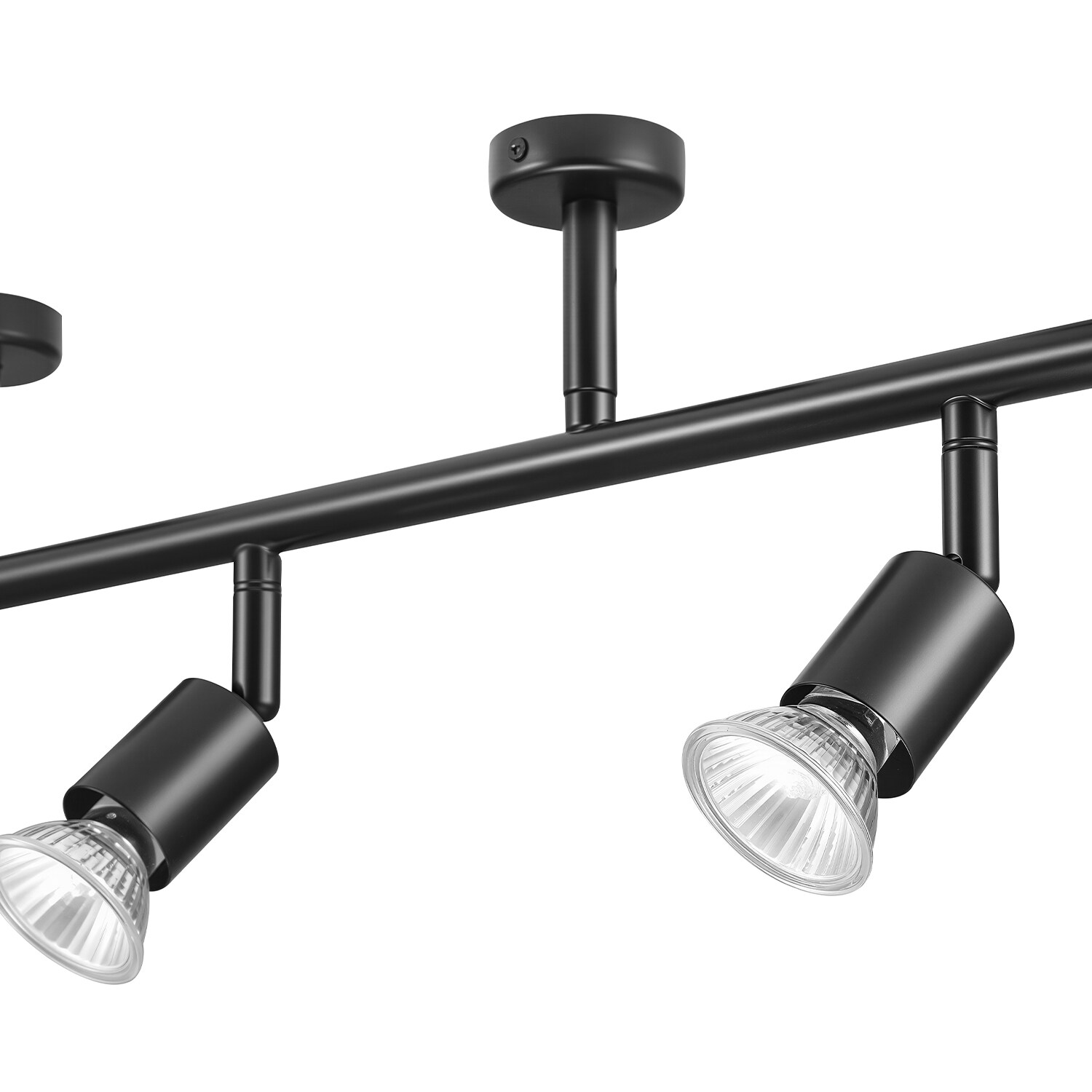 Globe Electric Matte Black 3-Light Plug-In Track Light with Adjustable ...