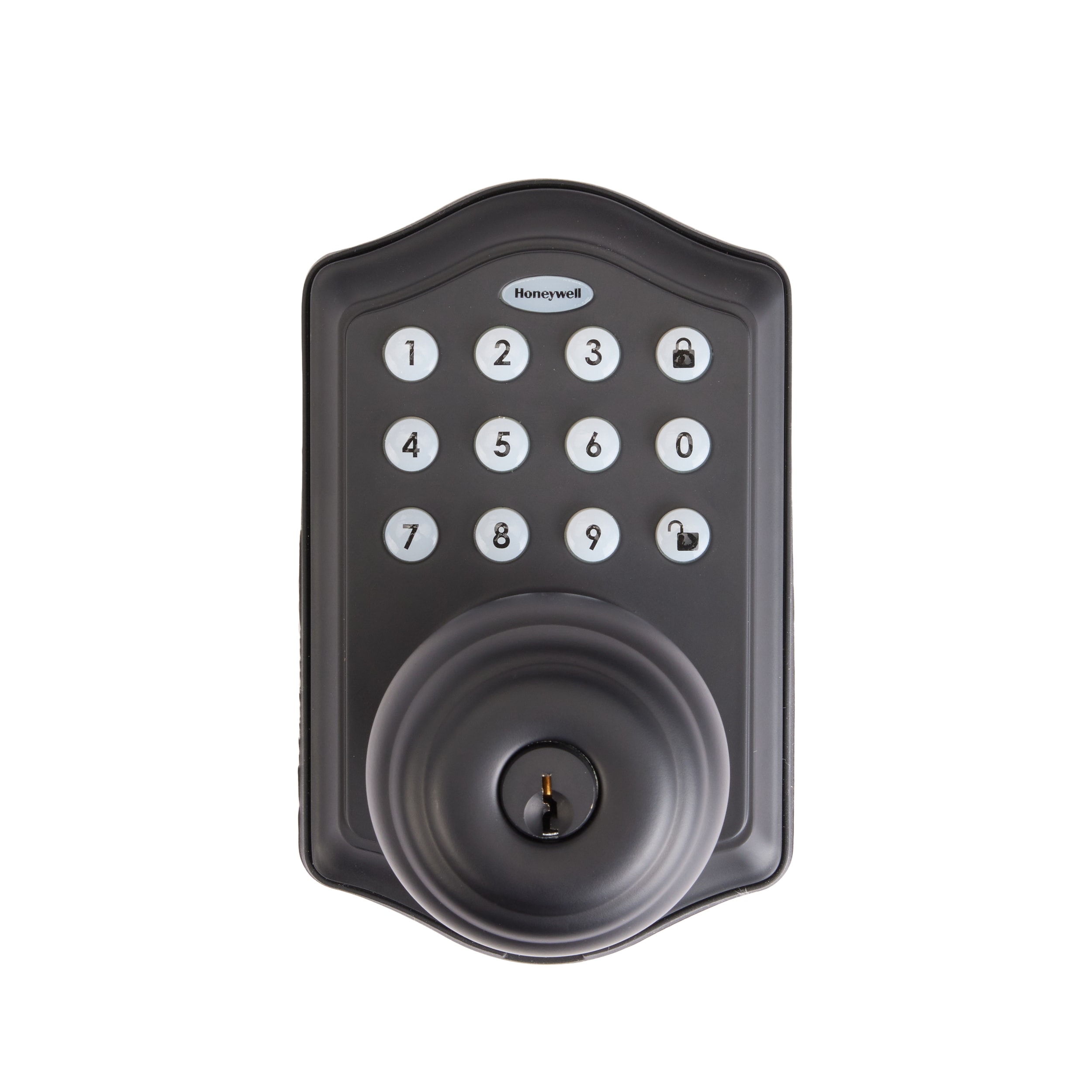 Honeywell Matte Black Electronic Knob with Keypad 8732501 at Lowes.com