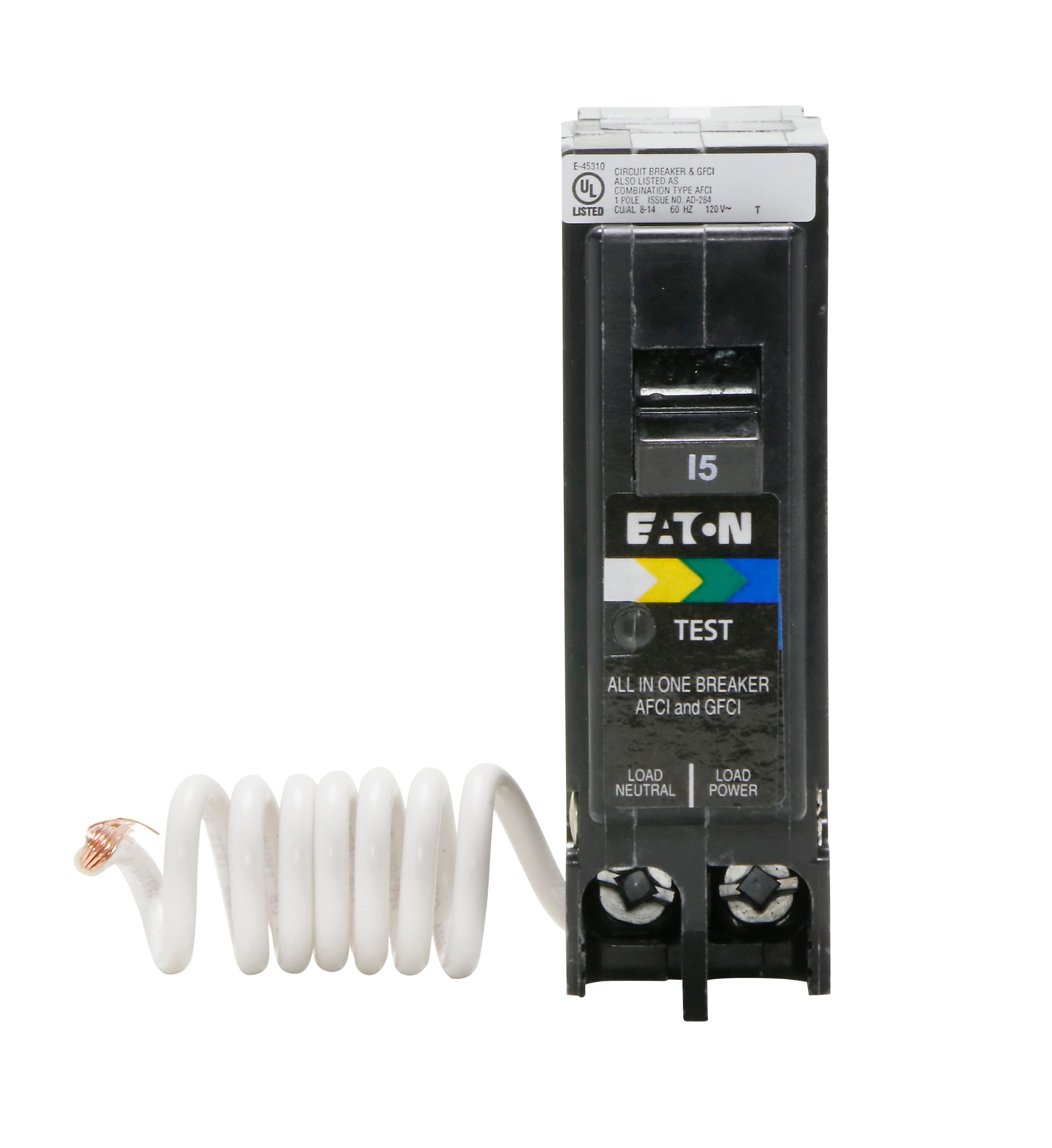 Eaton Type Br 15 Amp 1 Pole Dual Function Afcigfci Circuit Breaker In