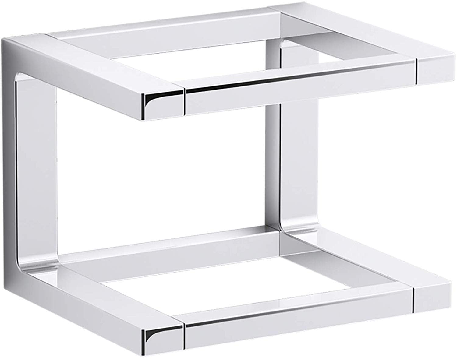 KOHLER Draft 8-in Double Polished Chrome Wall Mount Double Towel Bar In ...