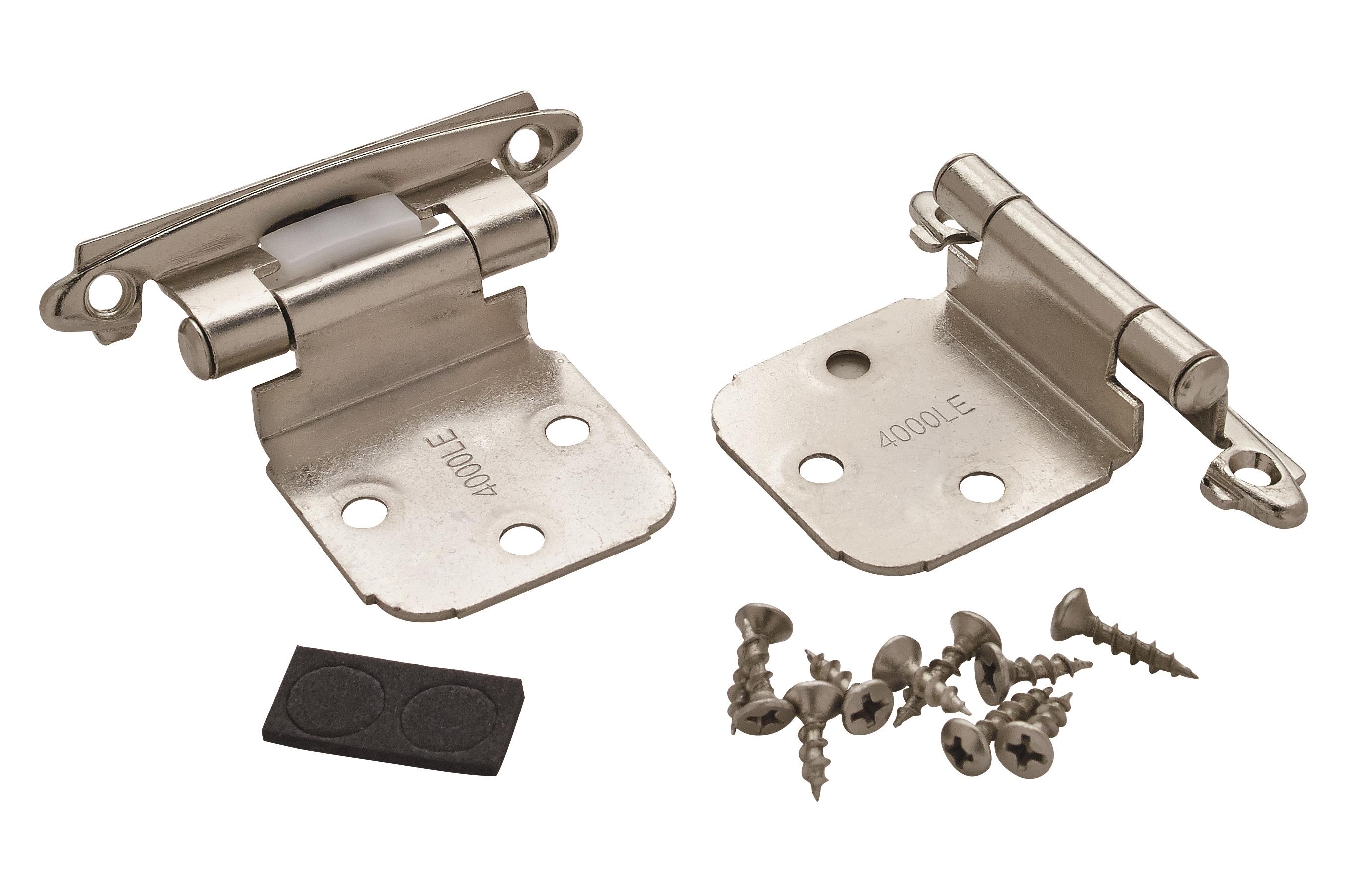 Amerock BPR762926 110.0-Degree Adjustable Overlay Overlay Surface Self-Closing Polished Chrome Cabinet Hinge , 1 Pairs ( 2 -Pieces)