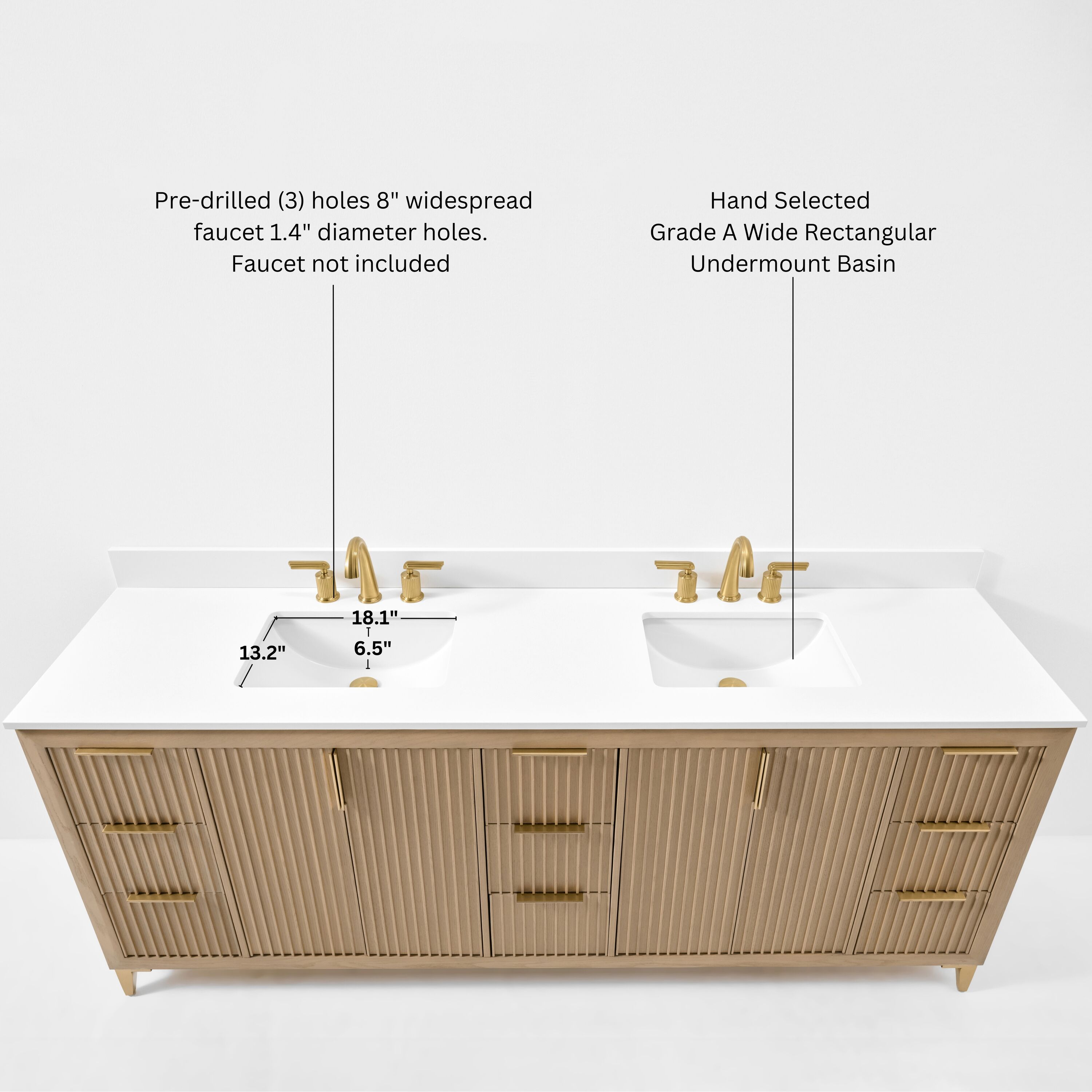 Ancerre Designs VTSTURLINGTON84OAKWQ Bath-Vanity-Combo - View #4
