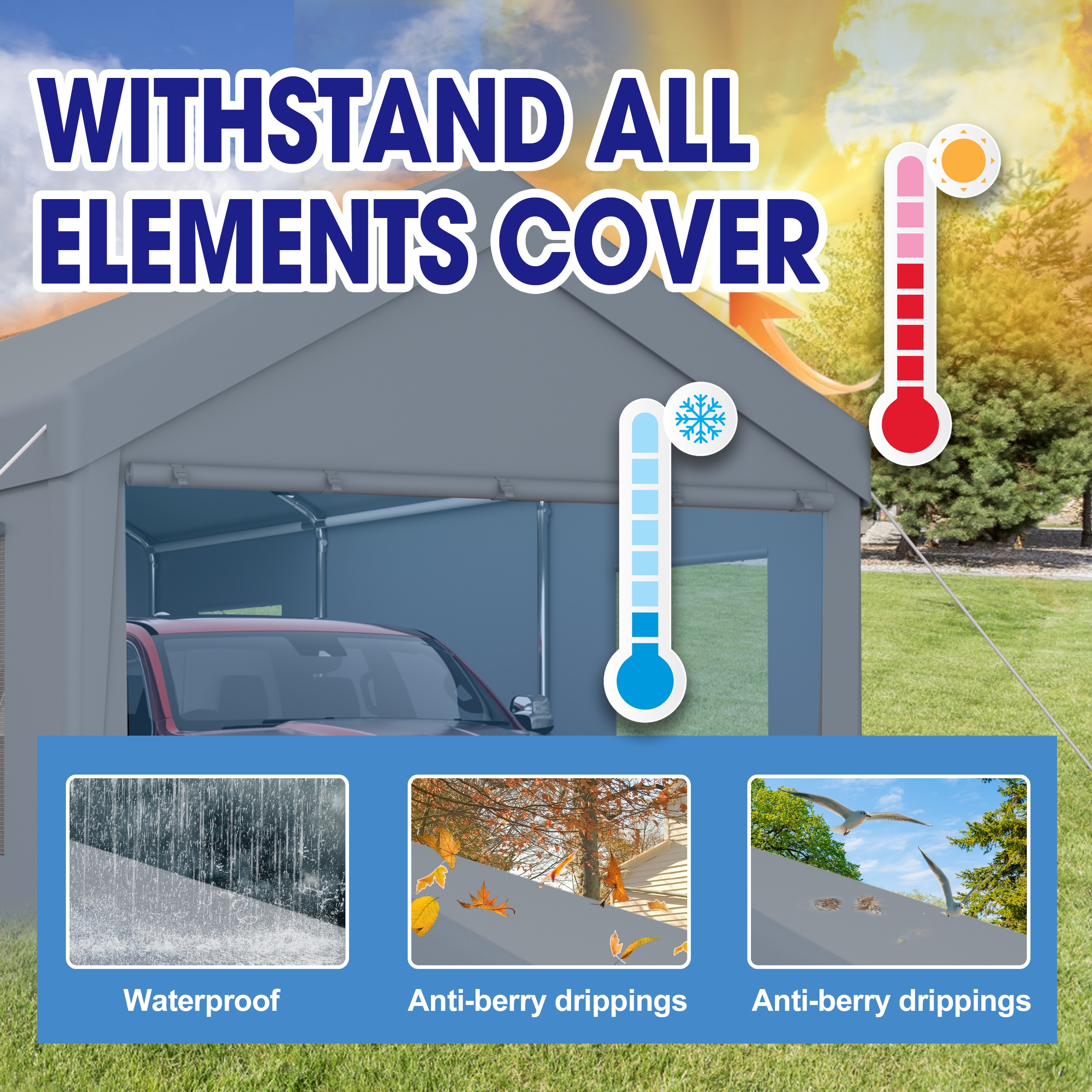 ZAKLOOP WU1396128716 Carport-Covers - View #4