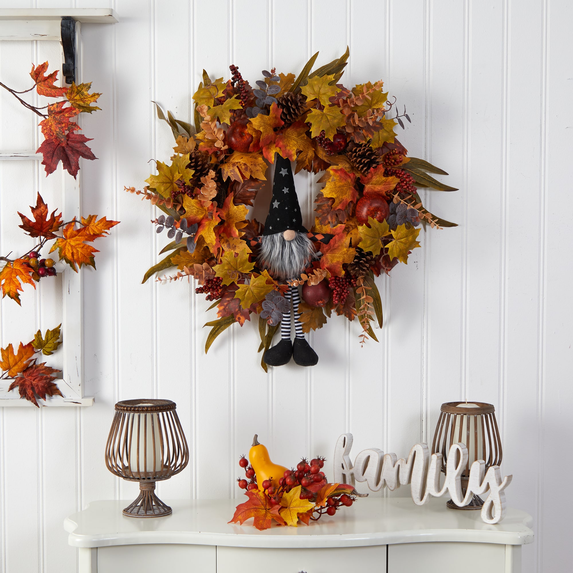 Nearly Natural W1190 Artificial-Halloween-Wreaths - View #4