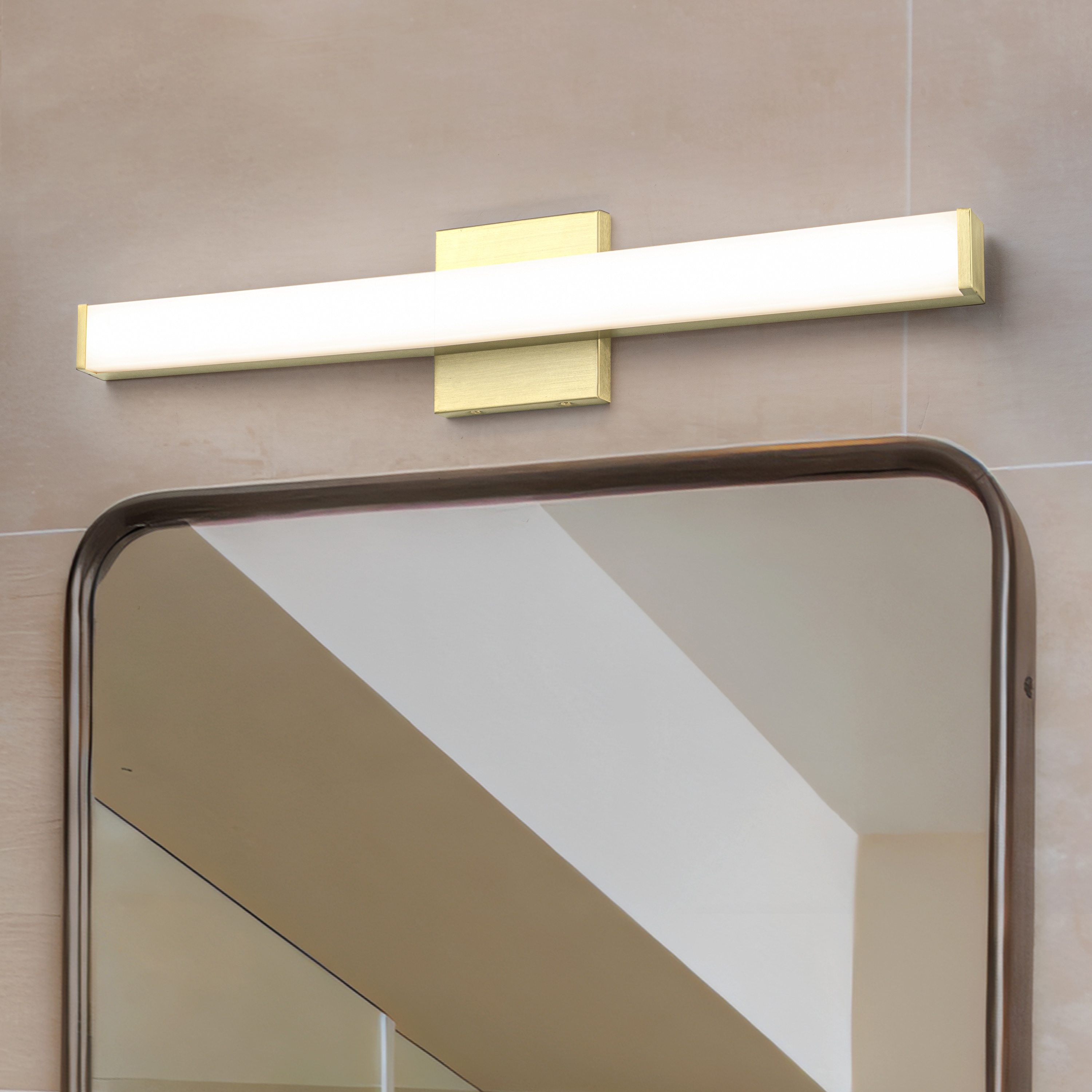 C Cattleya LCA2641-SWB 24-in 1 -Light Brushed Gold Integrated LED Modern/contemporary Vanity light bar