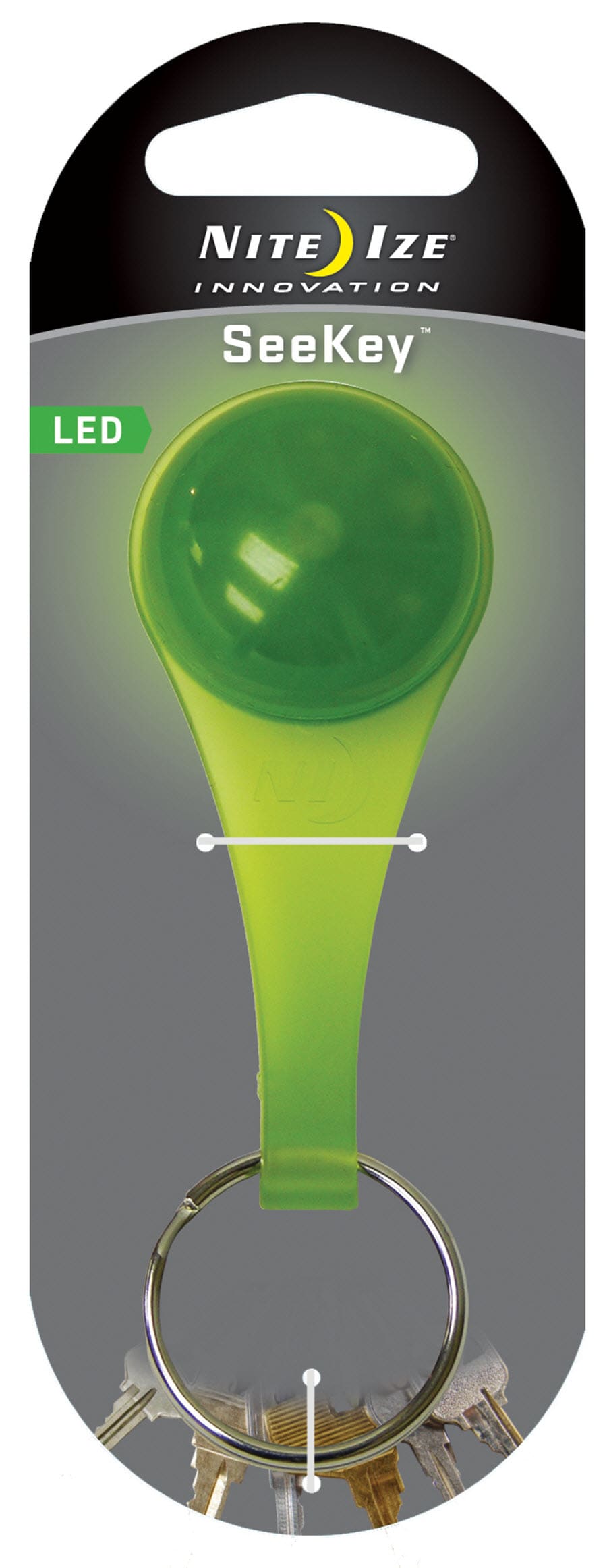 Nite Ize KeyBand-It Lime Rubber Lanyard - Accordion Design