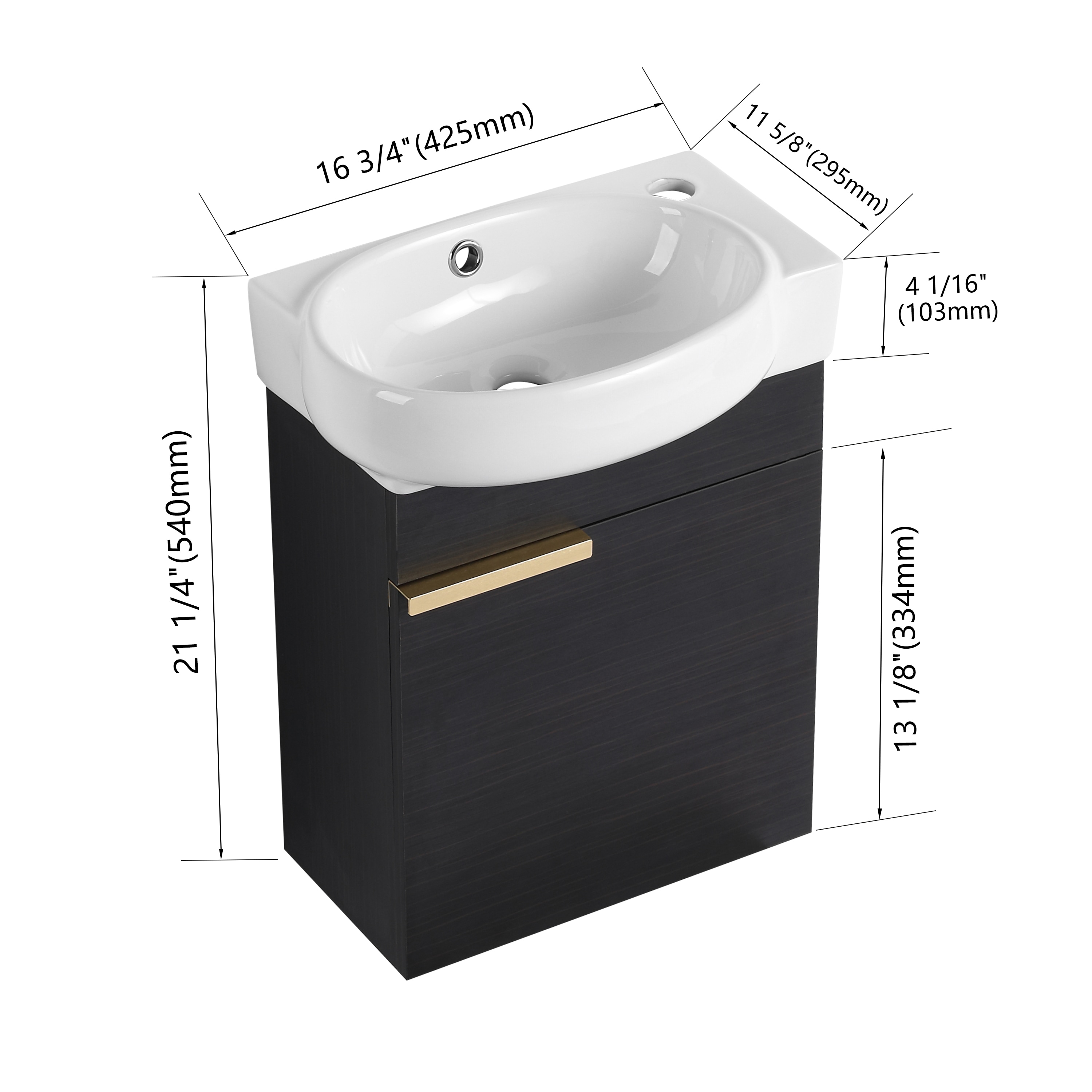 WELLFOR GLEM-S00030 Bath-Vanity-Combo - View #4