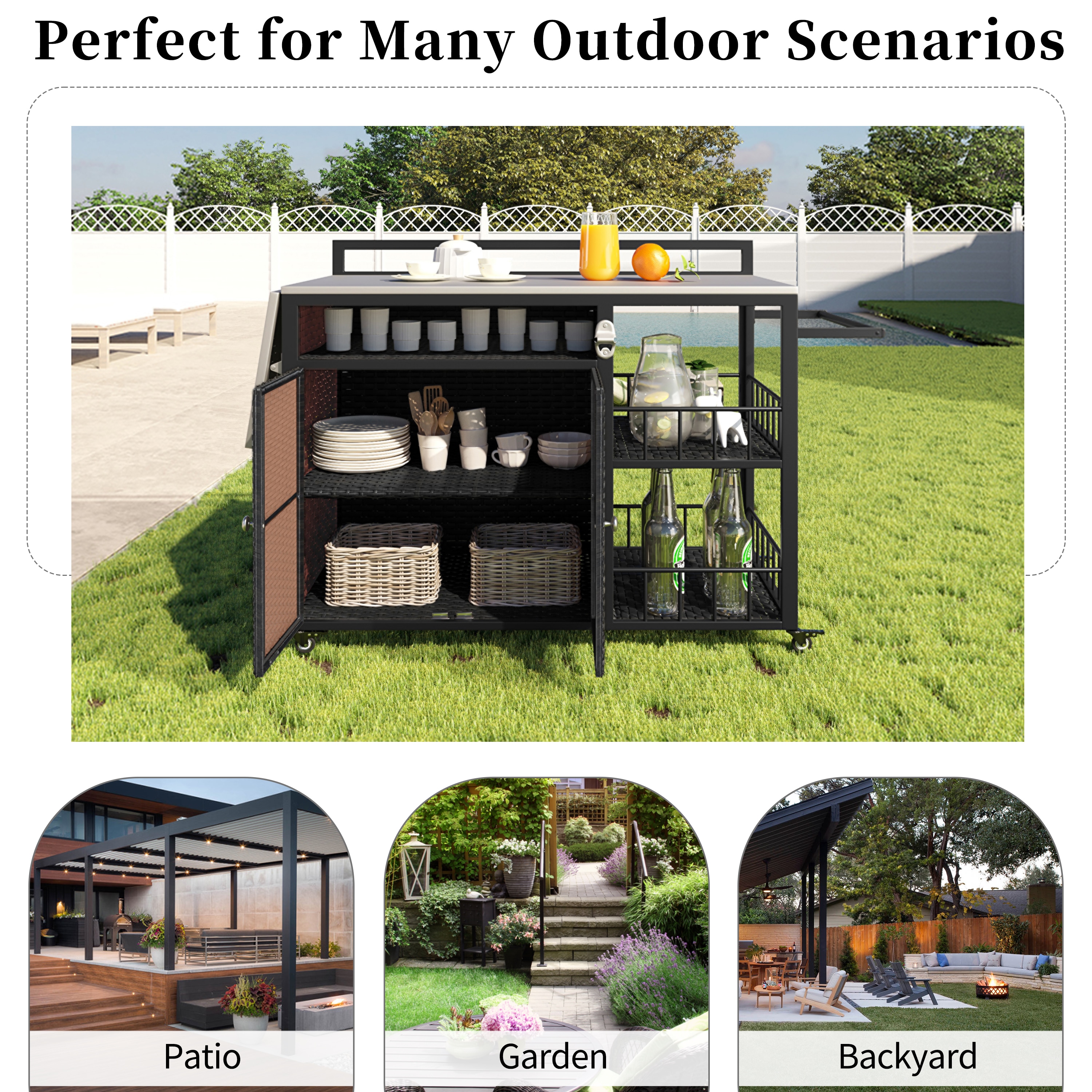 ModernLuxe N719P243726D Outdoor-Carts - View #5