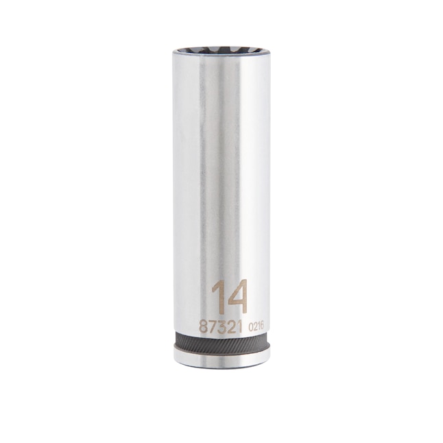 Kobalt Universal Metric 3/8-in Drive Spline 14mm Deep Socket Kobalt Universal Metric 3/8-in Drive Spline 14mm Deep Socket