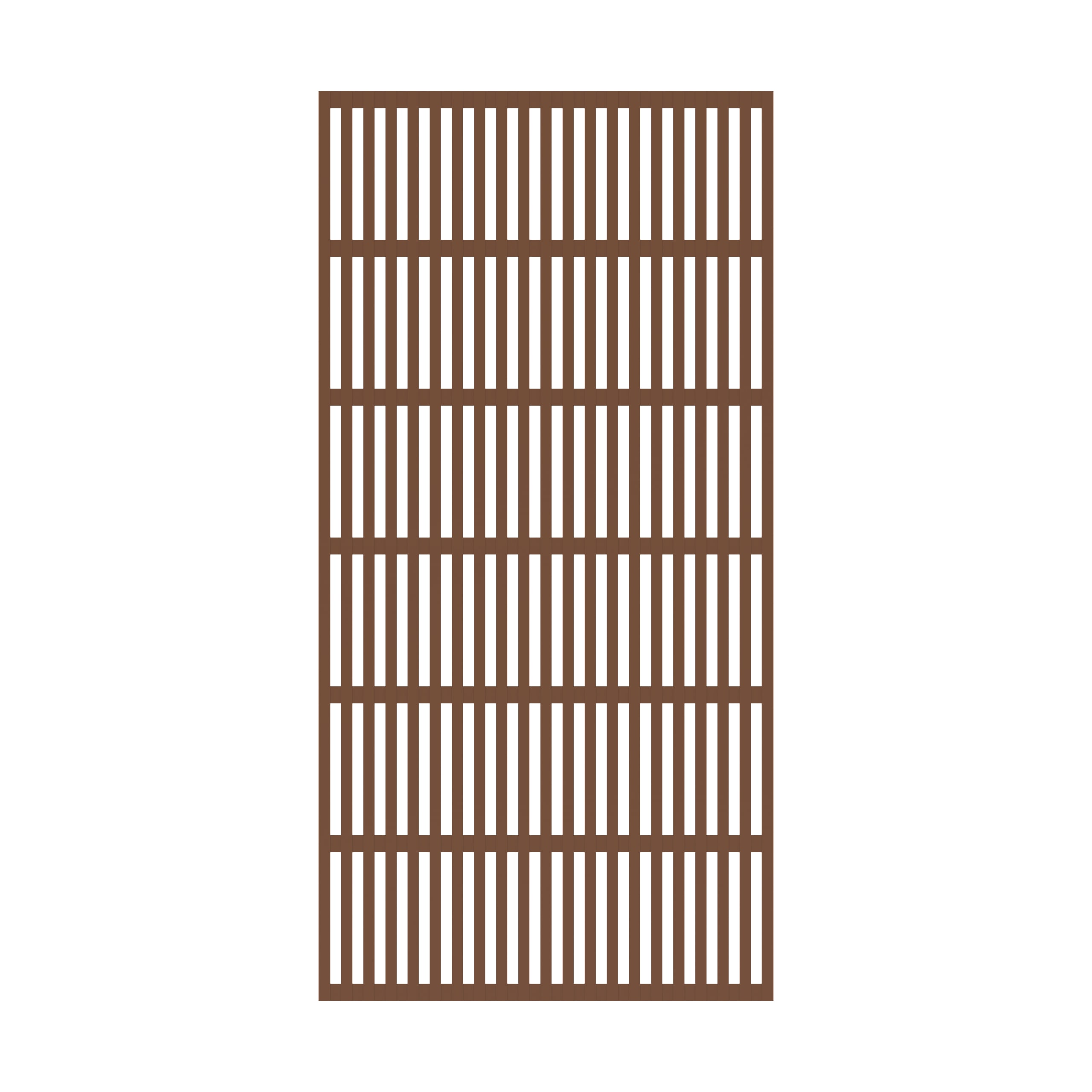 Freedom 48-in x 8-ft Chestnut Vinyl Decorative Lattice #73058175