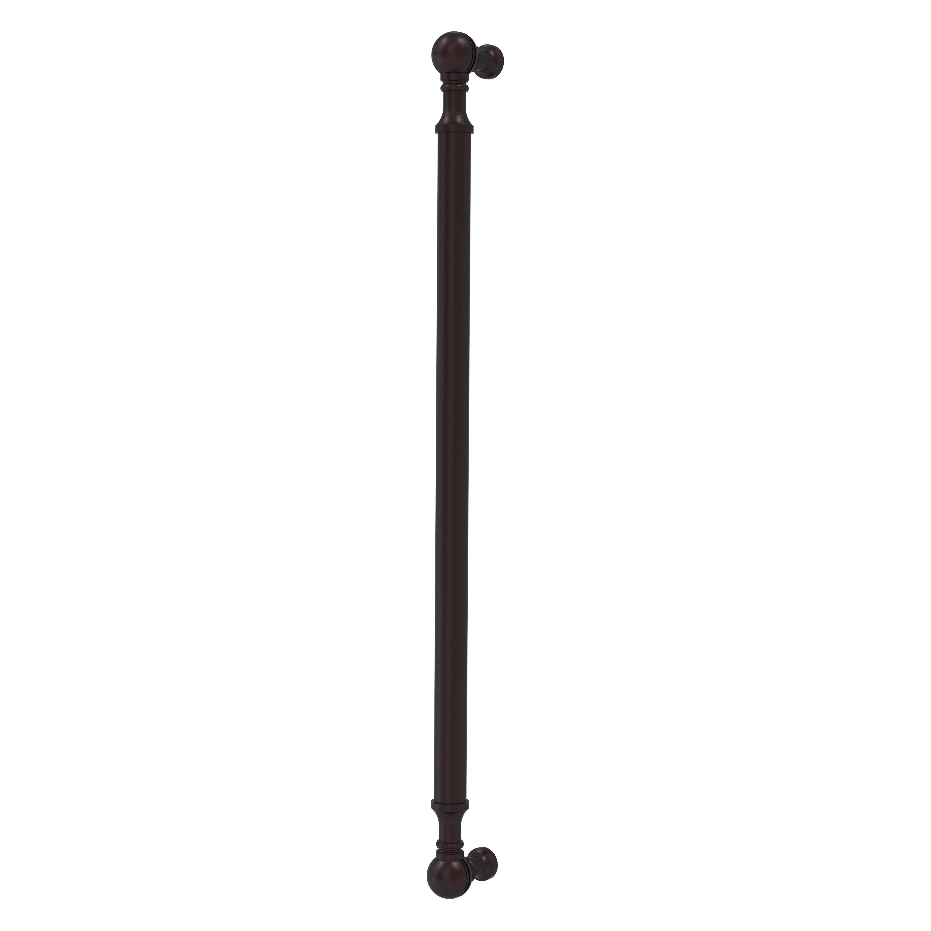 Allied Brass P-3/18-ABZ 18-in , 457mm Center to Center Antique Bronze Dual Mount Cylindrical Bar For Use on Appliances Drawer Pulls