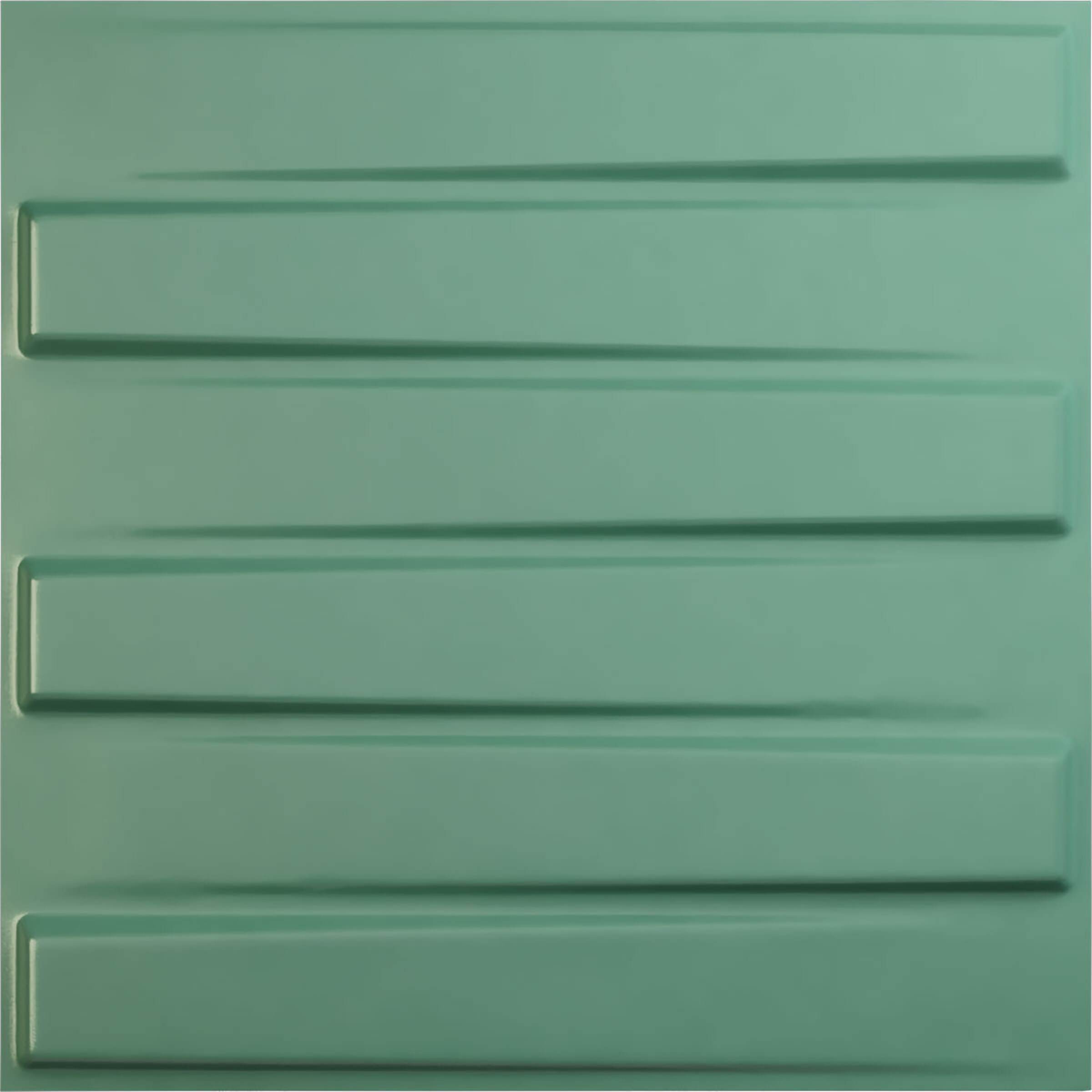 Ekena Millwork WP20X20KYFSM-CASE-12 19-5/8-in x 19-5/8-in Embossed Paintable/Stainable Green PVC Wall Panel ( 12 -Pack, Covers 32.04-sq ft )