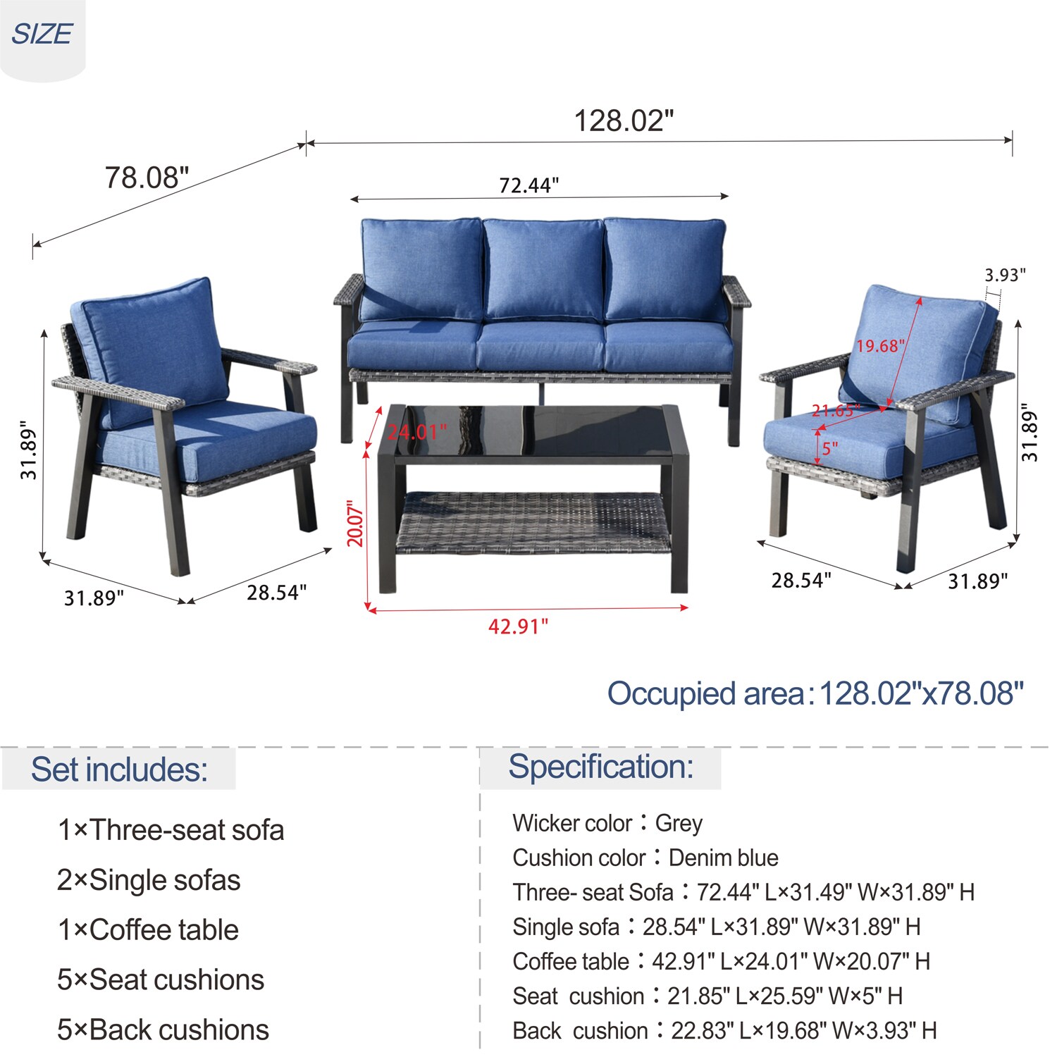 weaxty HMBGHW3004 Patio-Conversation-Sets - View #8