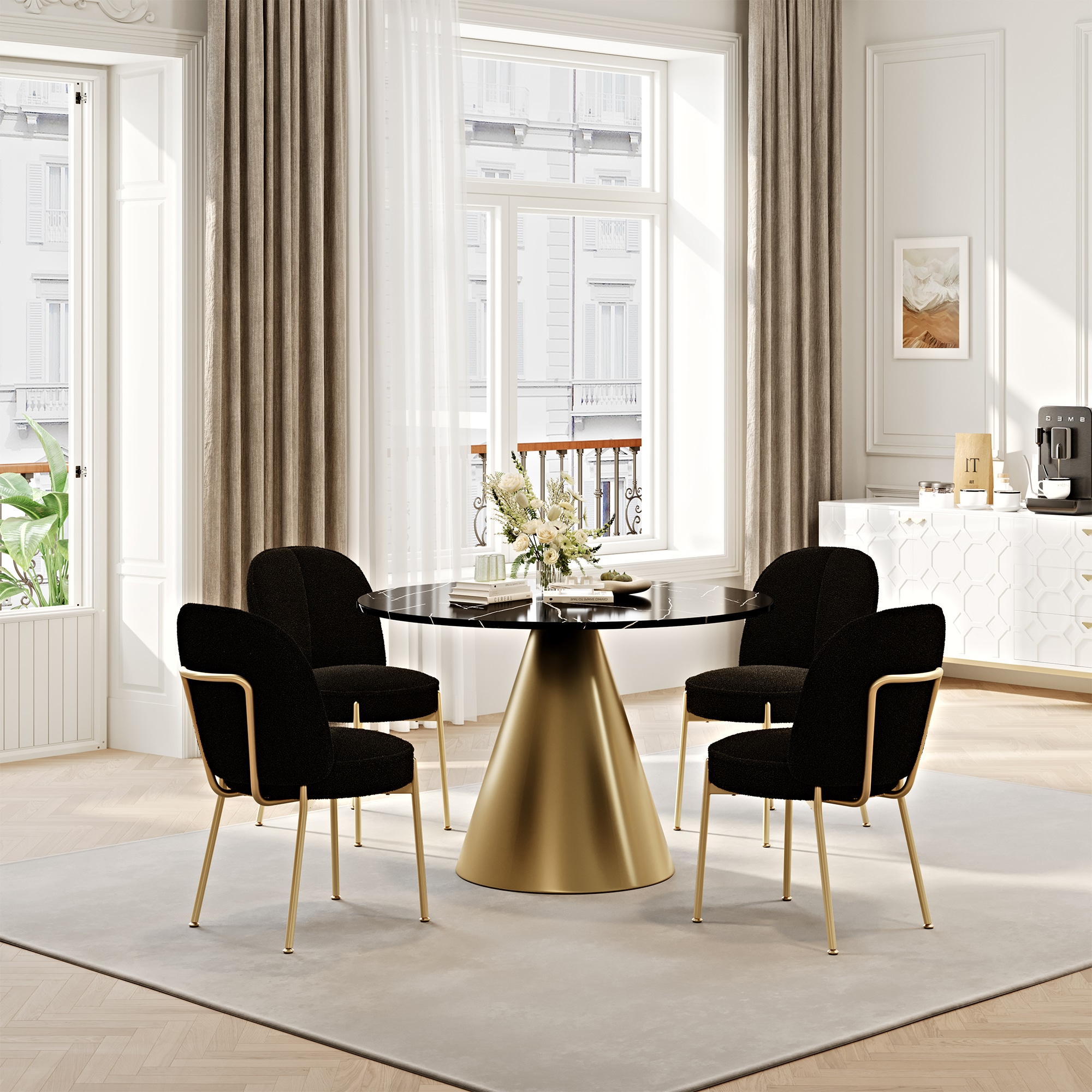 Clihome CL-R3BKBGDM08 Dining-Sets - View #2